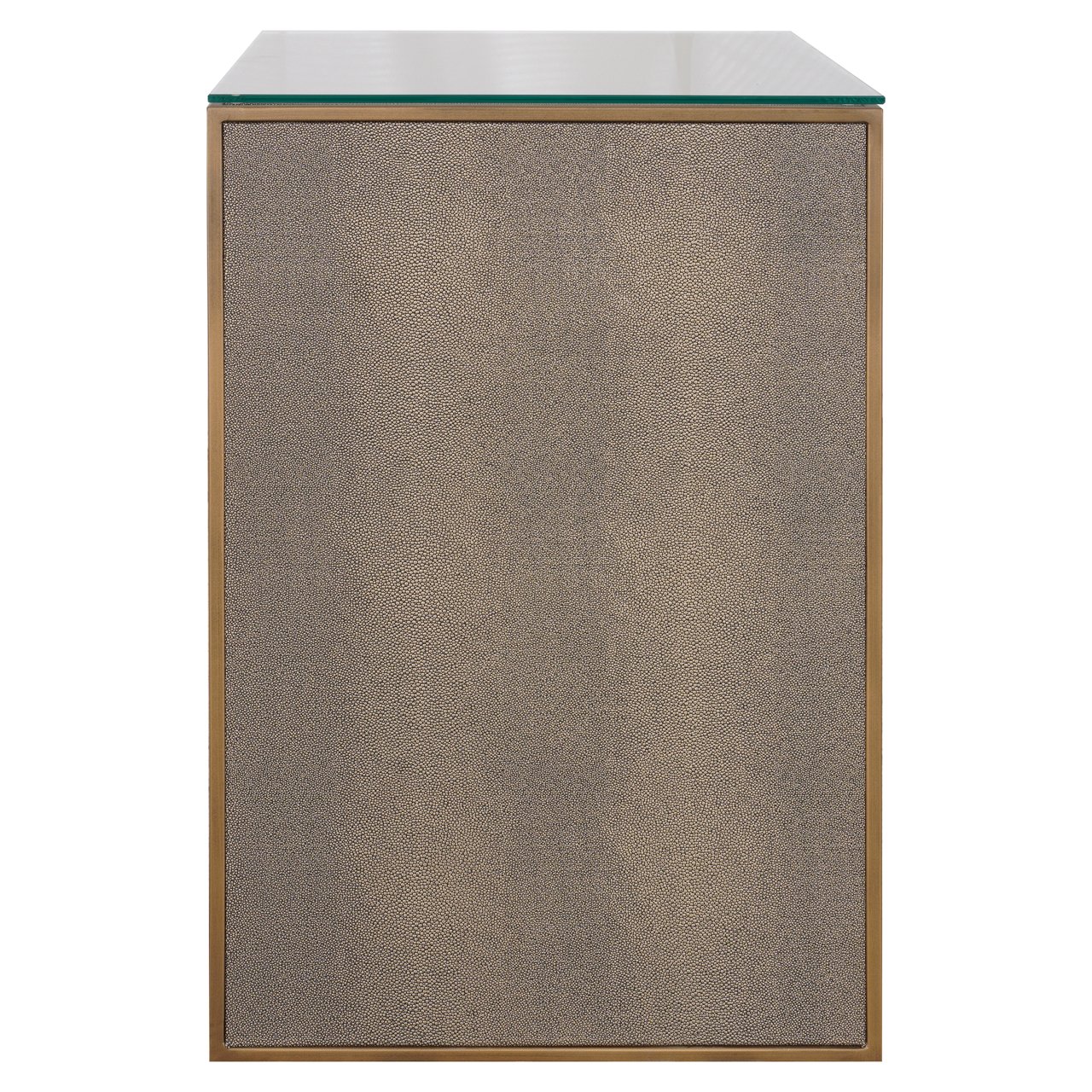 Nachttisch Bloomville brown incl. glass top