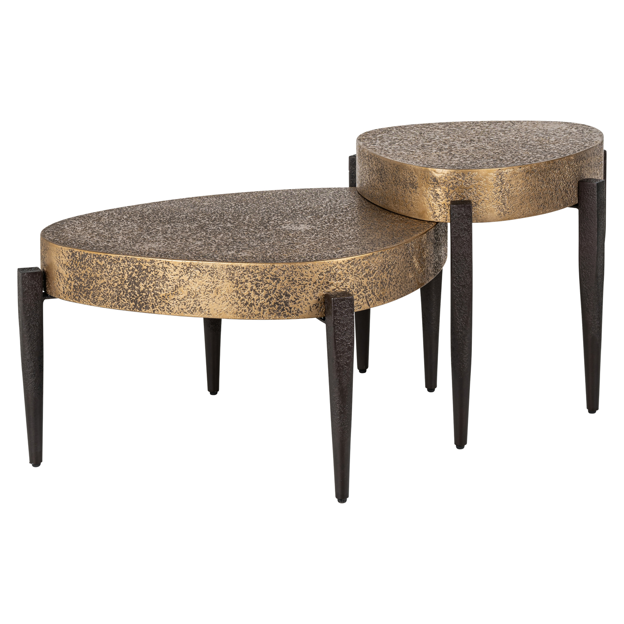Couchtisch Marquee black/gold (Set of 2)