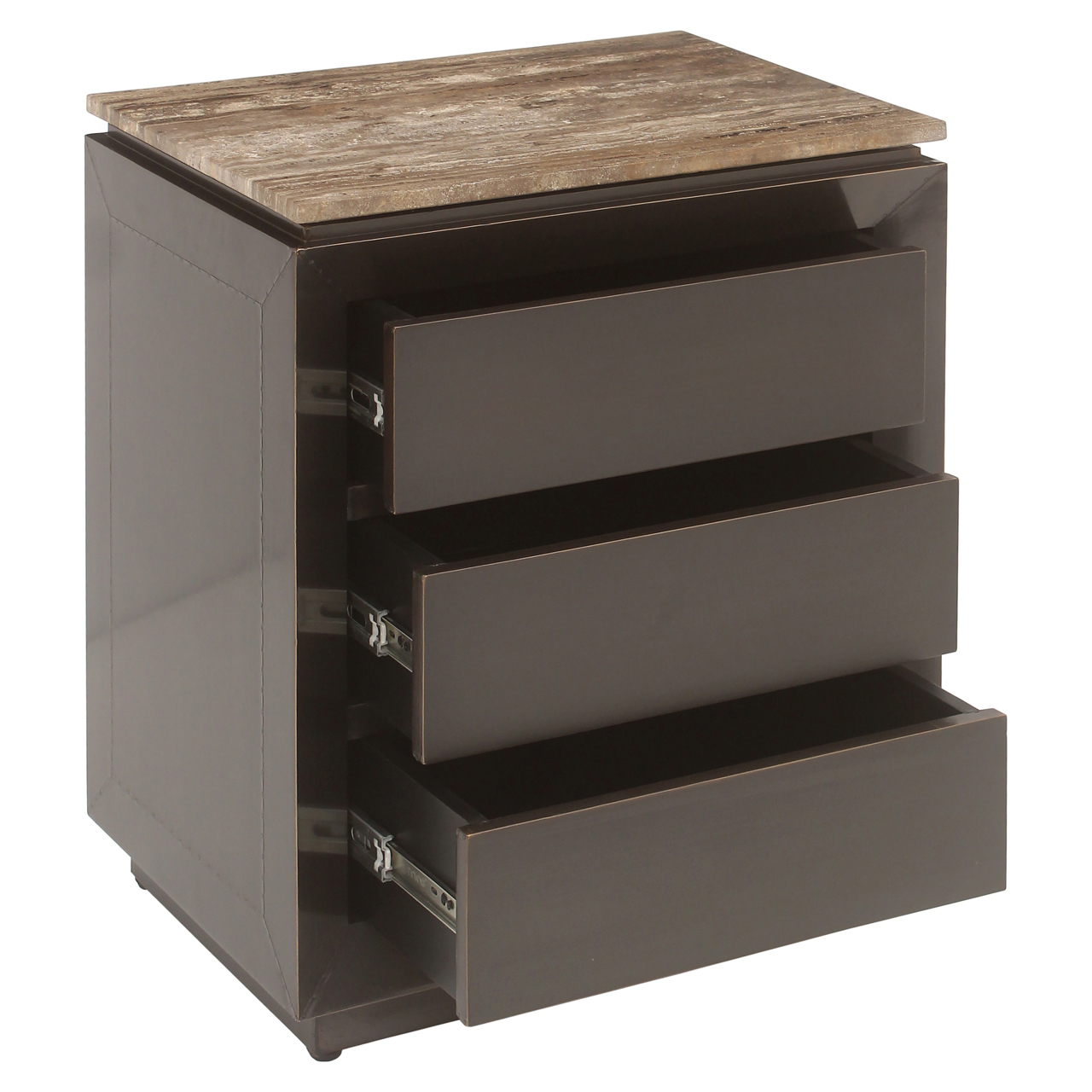 Nachttisch Russo ash brown 3-drawers