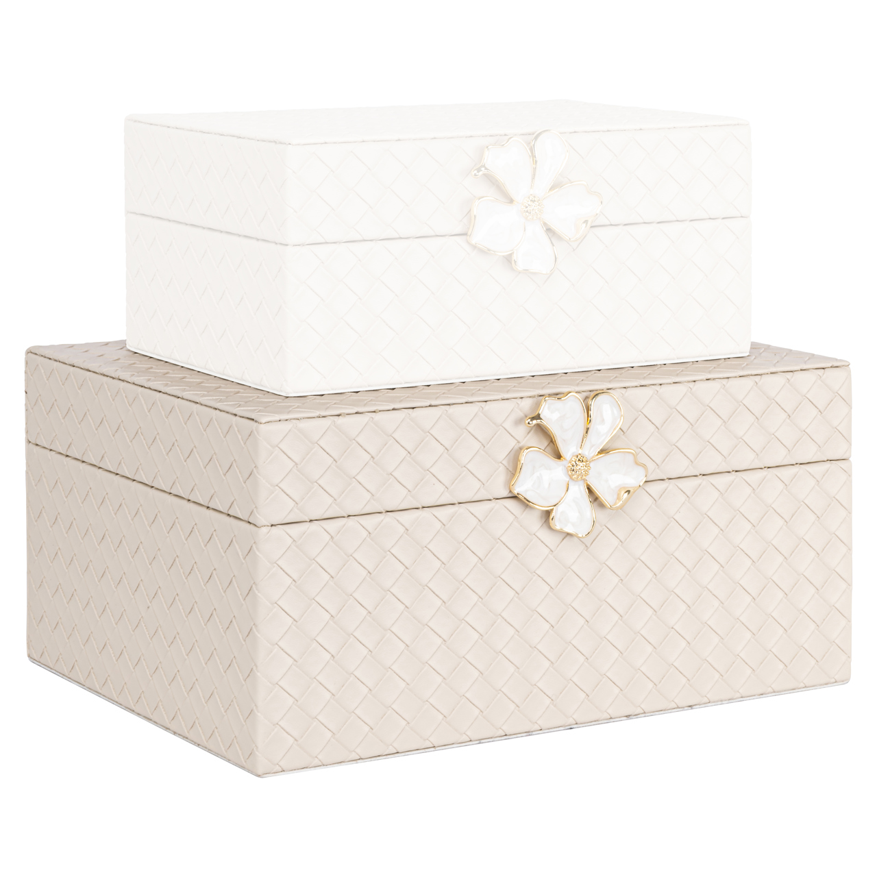 Aufbewahrungsbox Lillie ivory large