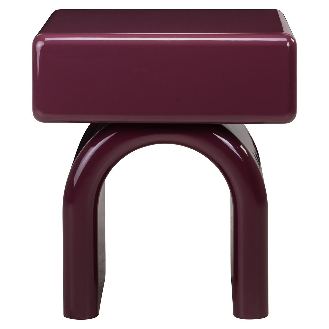 Nachttisch Bennet burgundy 1-drawer