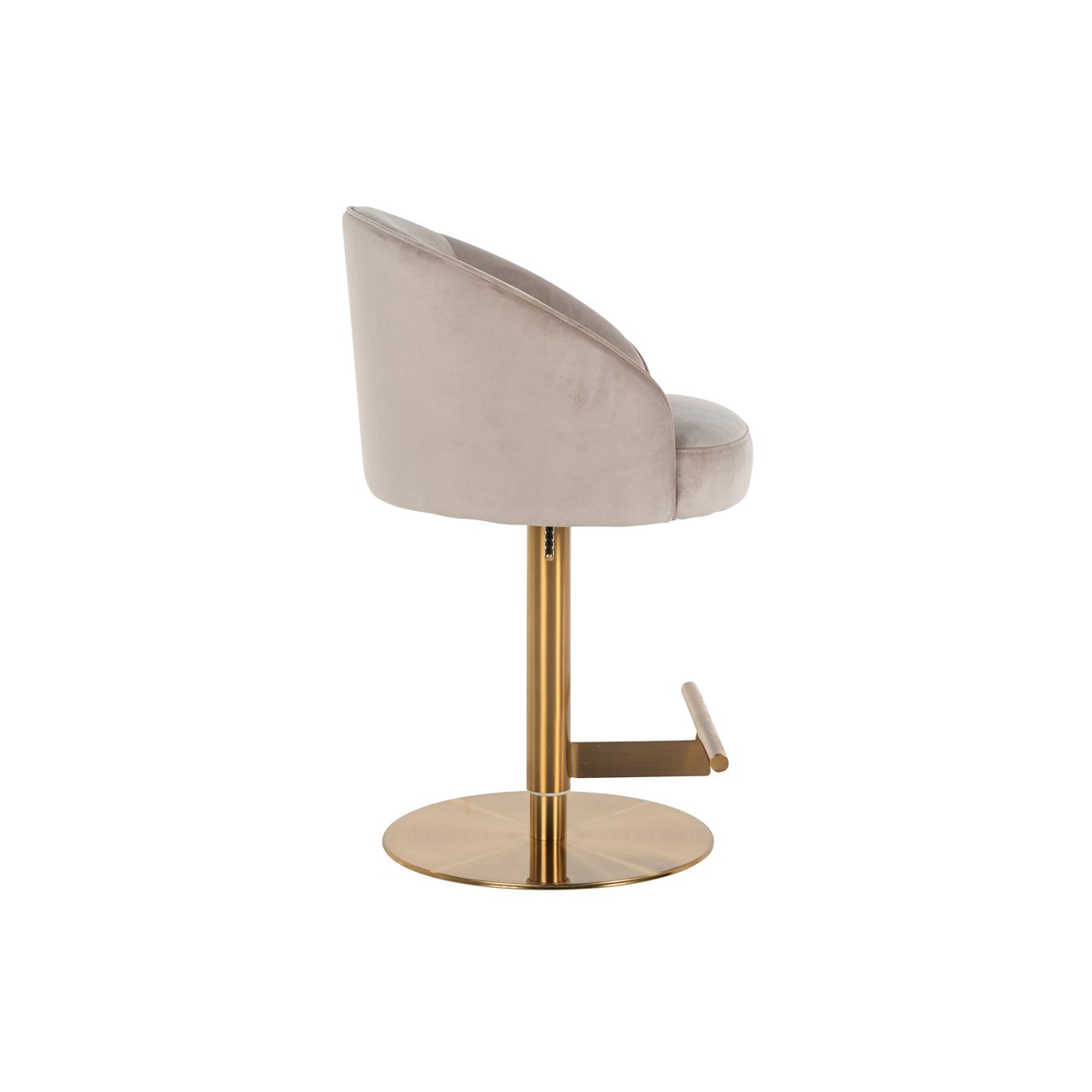 Barhocker Zabi khaki velvet swivel Barhocker Zabi khaki velvet swivel