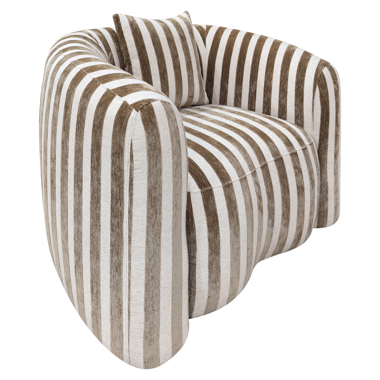 Lounge Stuhl Luxandra stripes sand
