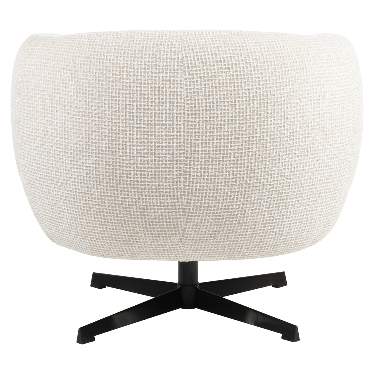 Lounge Stuhl Estelle beige blockweave swivel