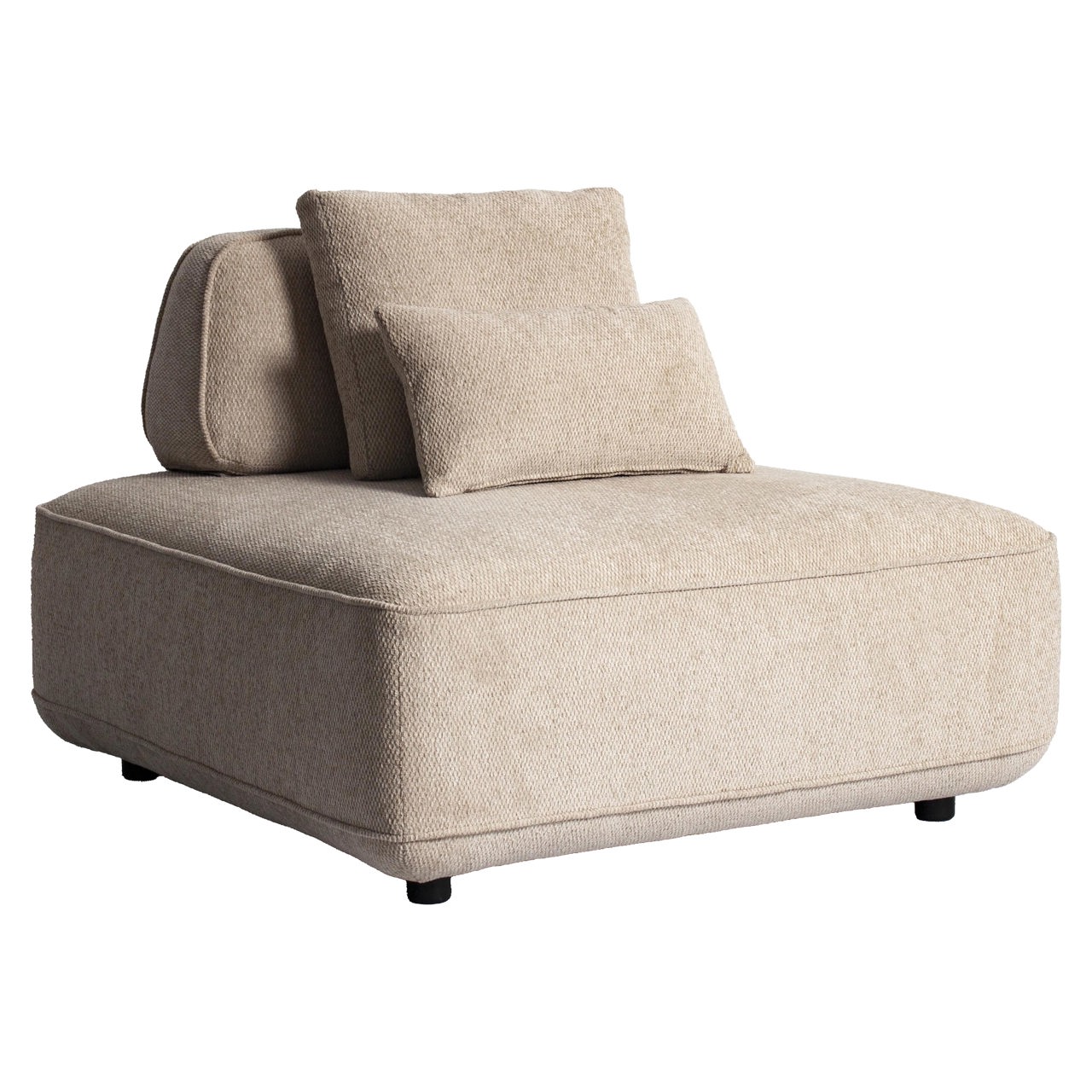 Sofa Tudor natural boldweave 1-seater movable backrest