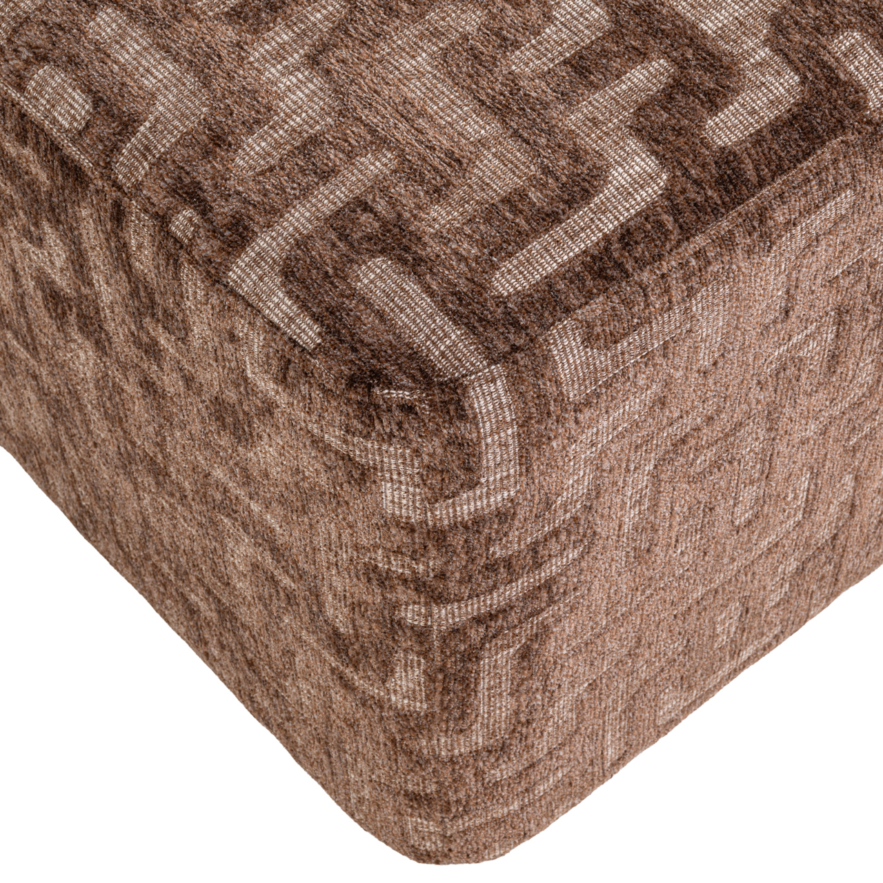 Hocker & Fußbank Ciela brown labyrinth