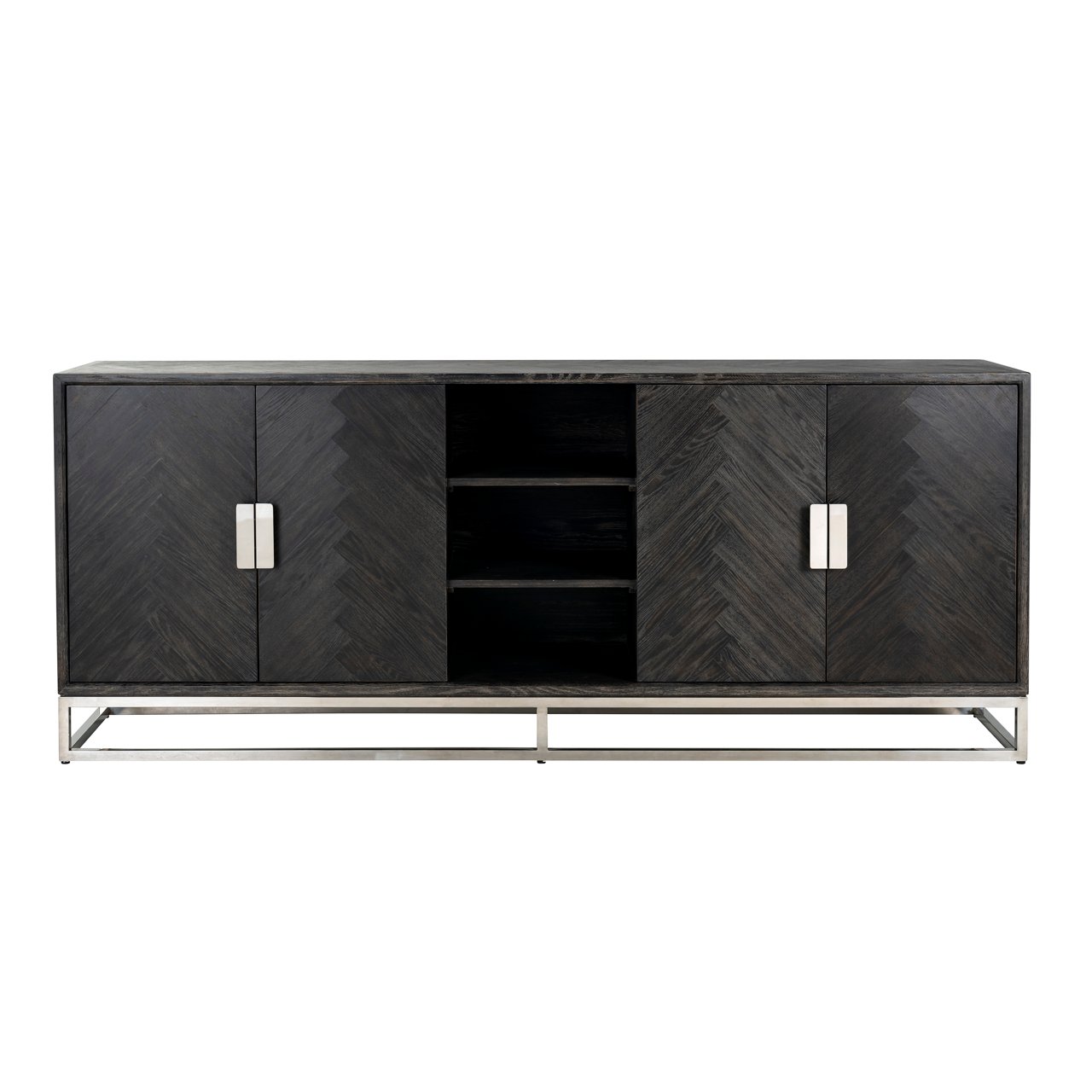 Sideboard Blackbone Silver black rustic 