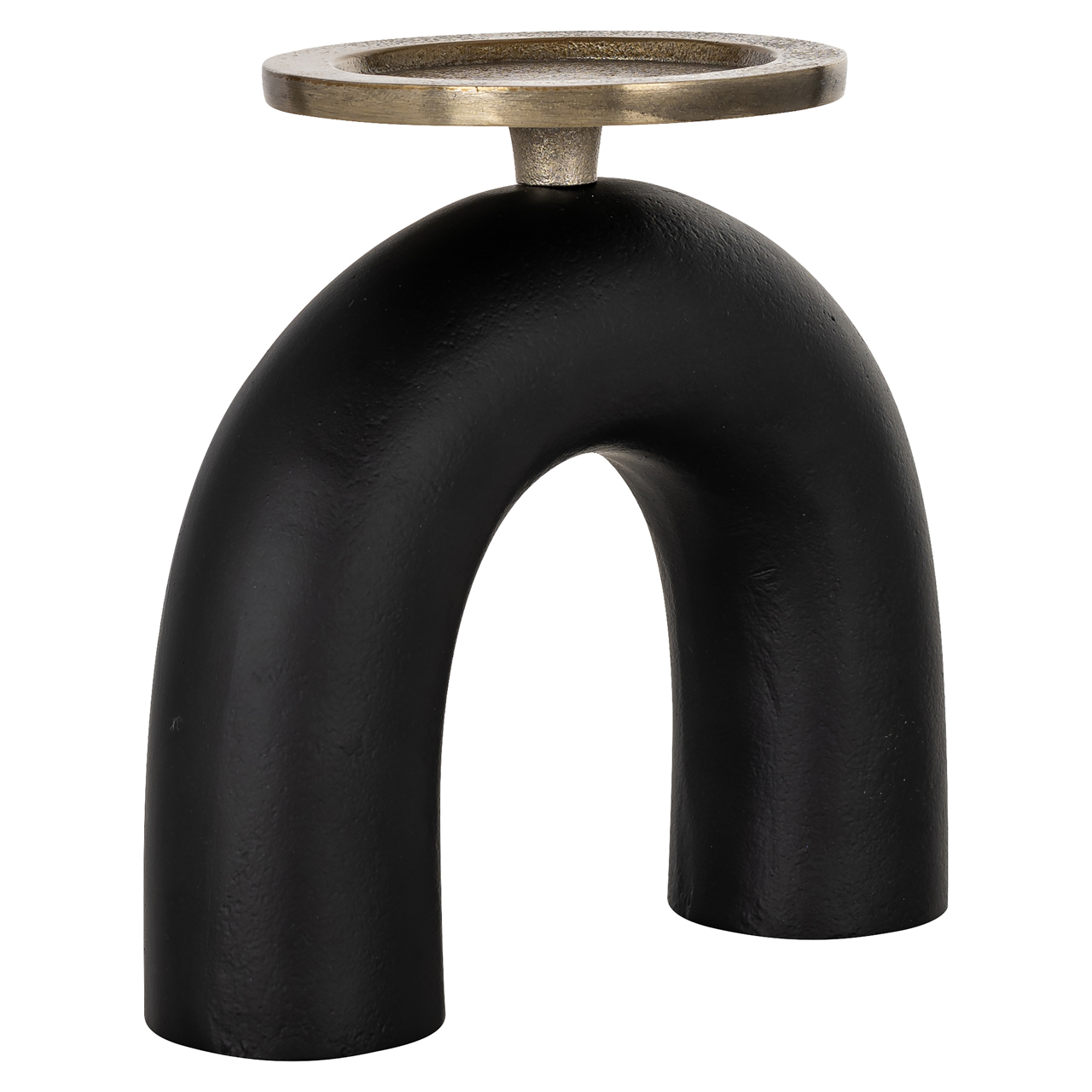 Kerzenhalter Livi black/gold small
