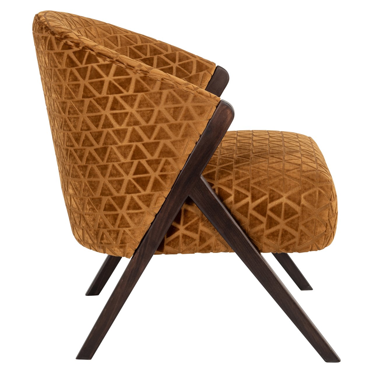 Lounge Stuhl Mia old gold triangle