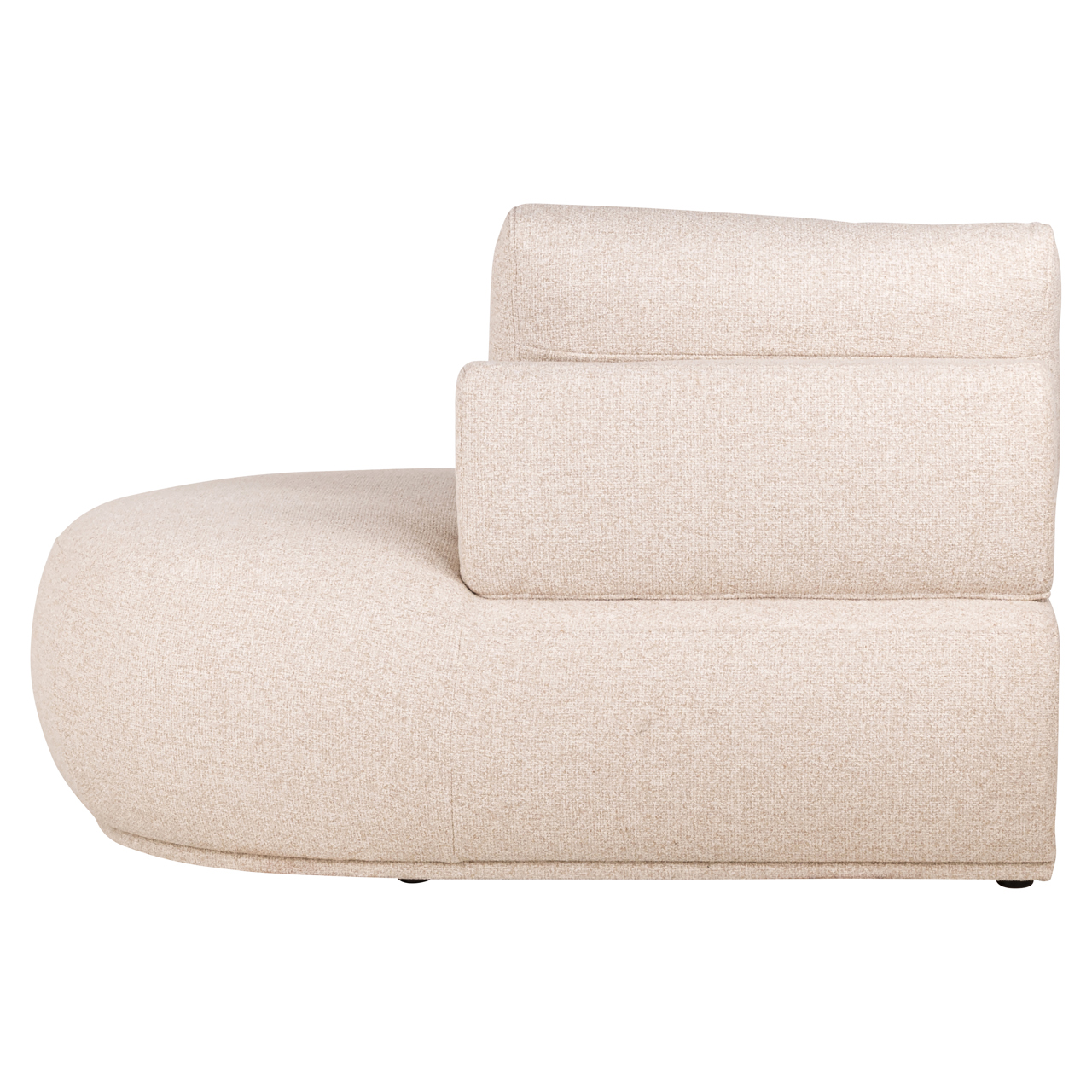 Sofa Bolica cayenne ecru ottoman right