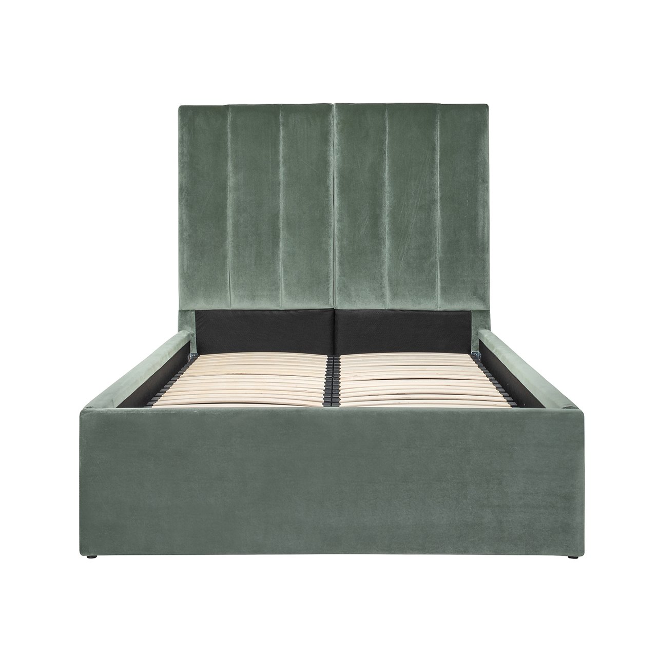 Bett Moody 120x200 mit Lattenrost ohne Matratze (Genova 504 Jade)