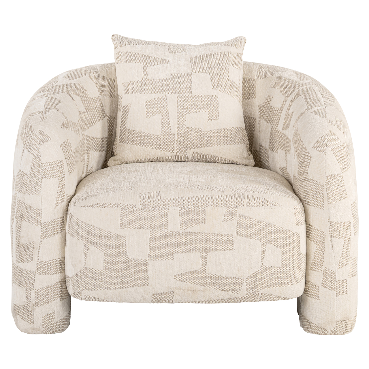 Lounge Stuhl Tuscany beige graffic