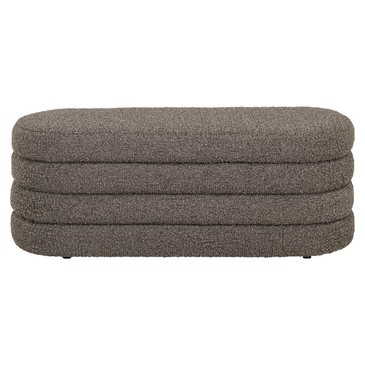 Hocker & Fußbank Camille brown chunky