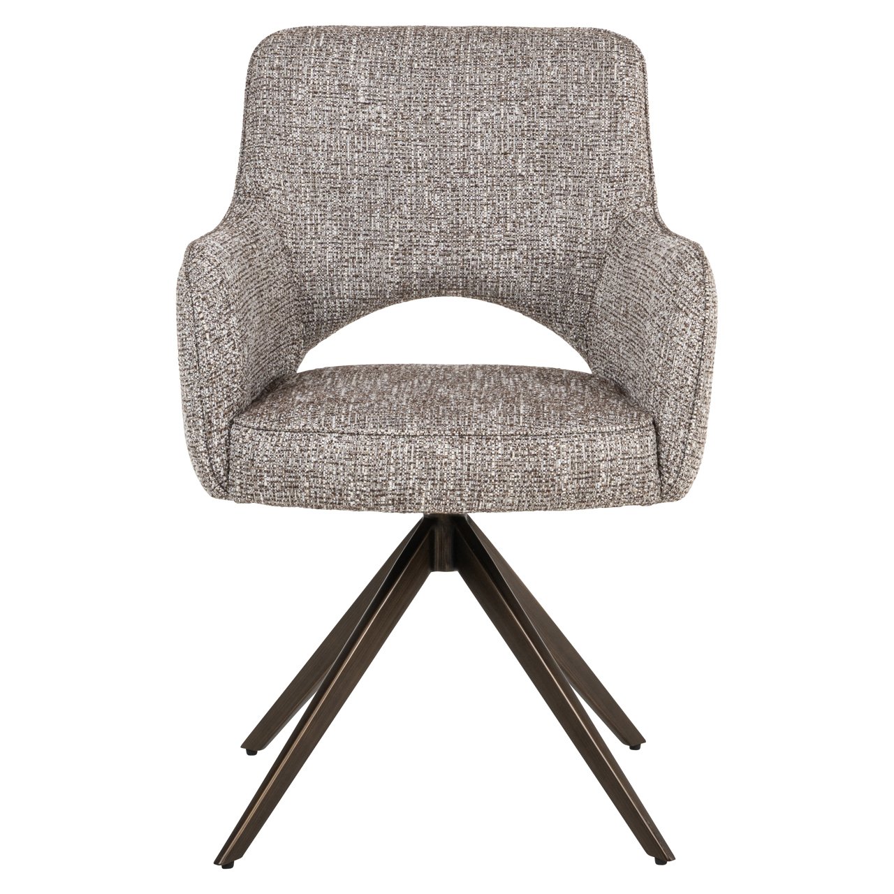 Esszimmerstuhl Ginerva earth tweed swivel Esszimmerstuhl Ginerva earth tweed swivel