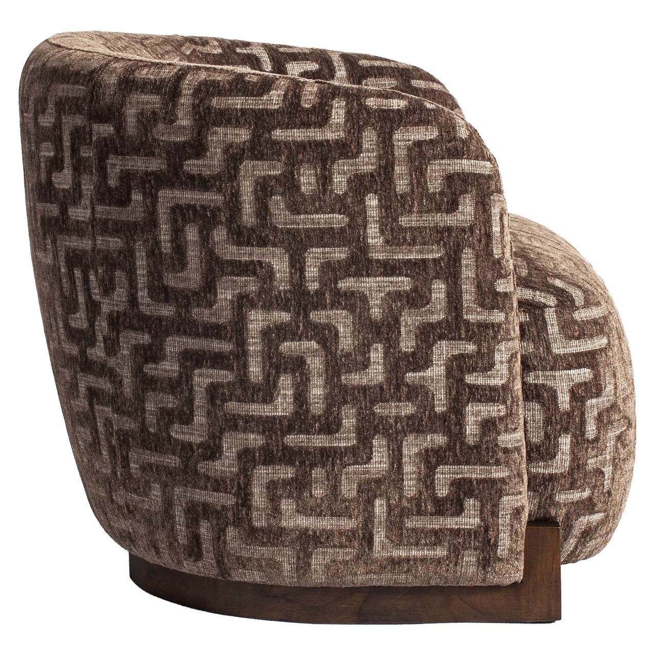 Lounge Stuhl Hannah brown labyrinth fire retardant