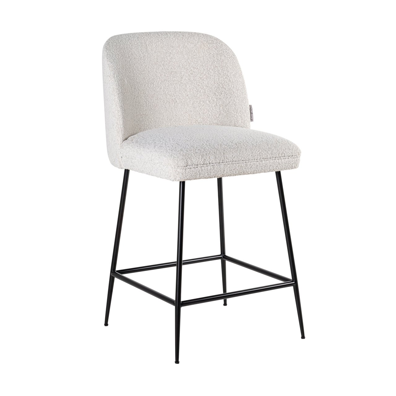 Thekenstuhl Pullitzer white bouclé