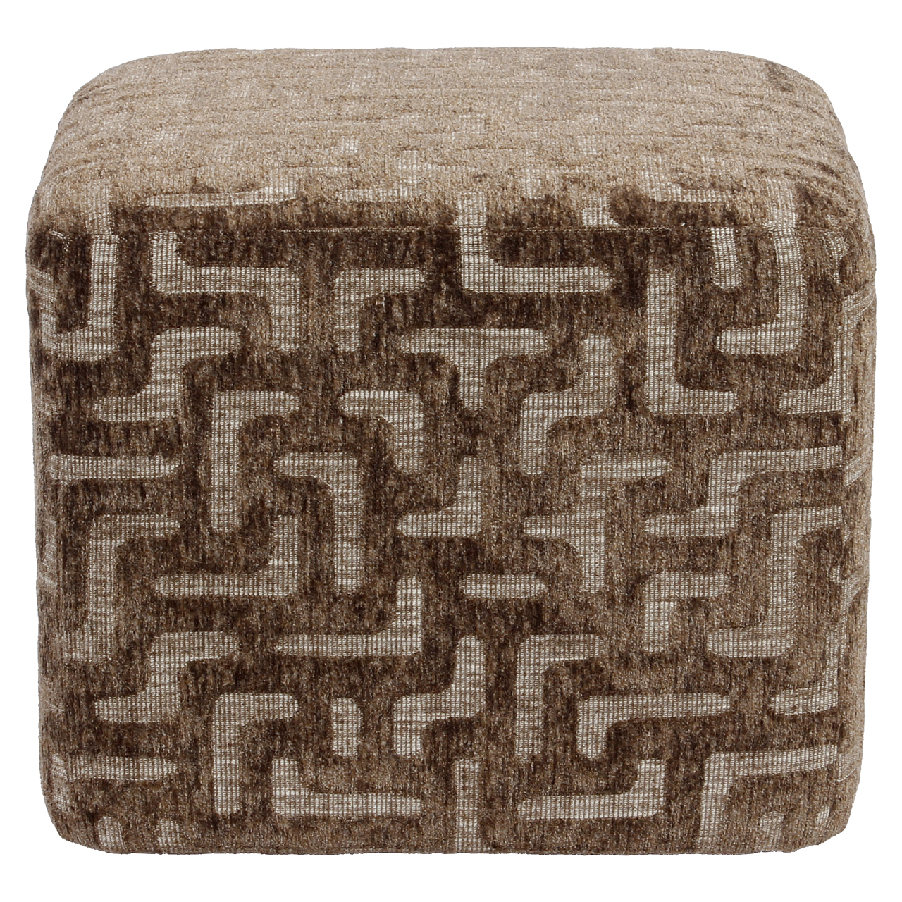 Hocker & Fußbank Ciela brown labyrinth