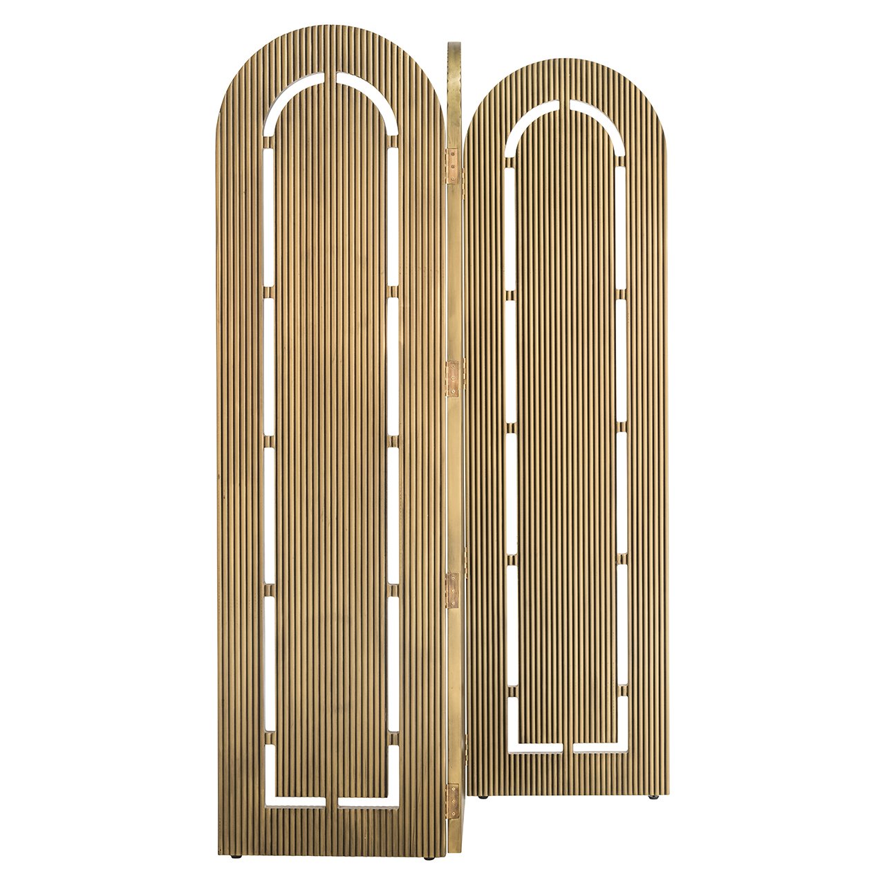 Raumteiler Macallen Messing Finish lackiert (Brushed Gold)