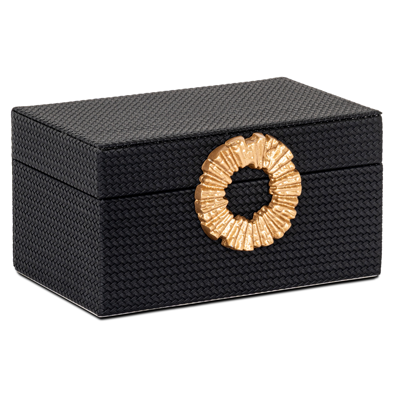 Aufbewahrungsbox Amal black/gold small