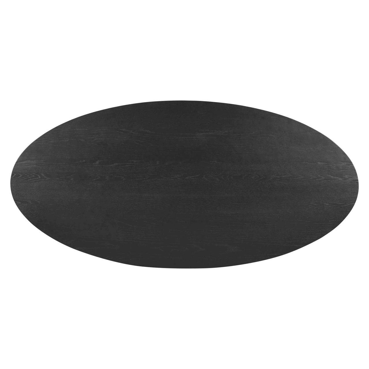 Esstisch Rayford black oval 230