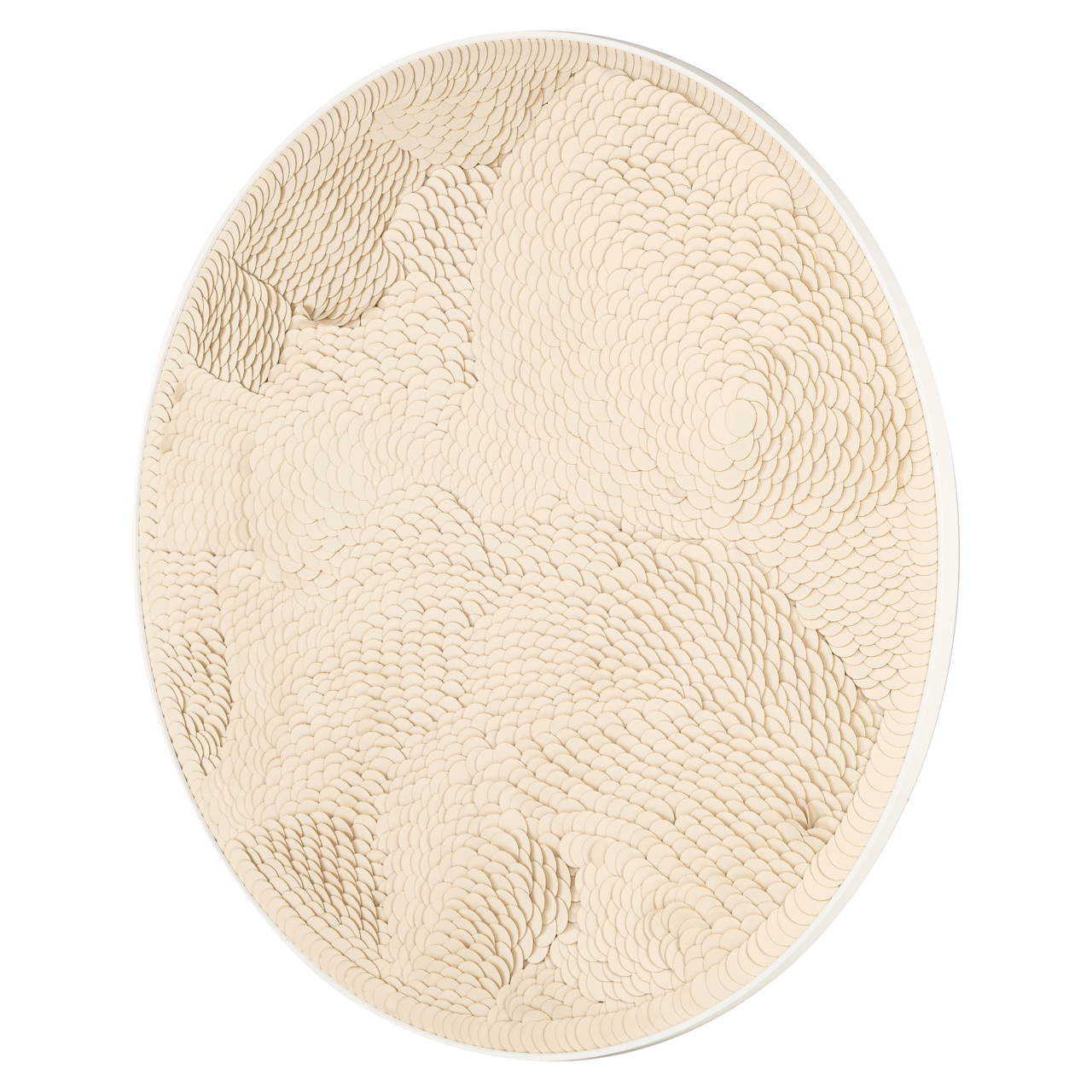 Wandkunst Flow white