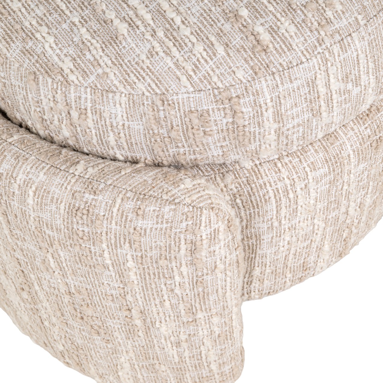 Hocker & Fußbank Cupid beige angora with storage