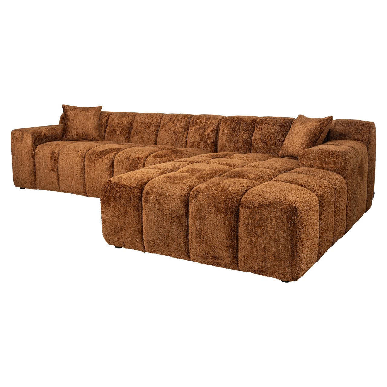 Sofa Cube lovely cinnamon 3-seater + lounge right Sofa Cube lovely cinnamon 3-seater + lounge right