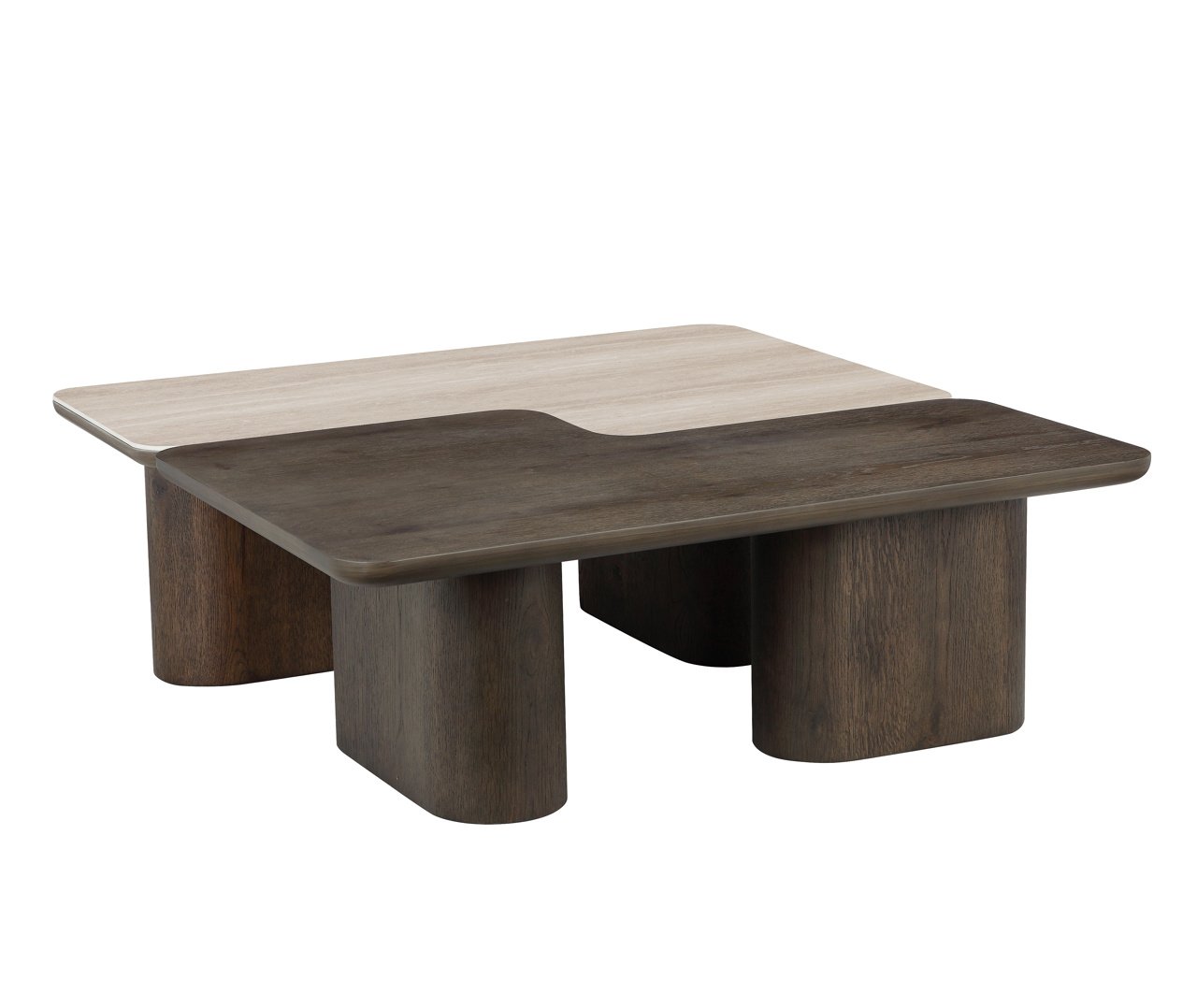 Couchtisch Nando brown (Set of 2)