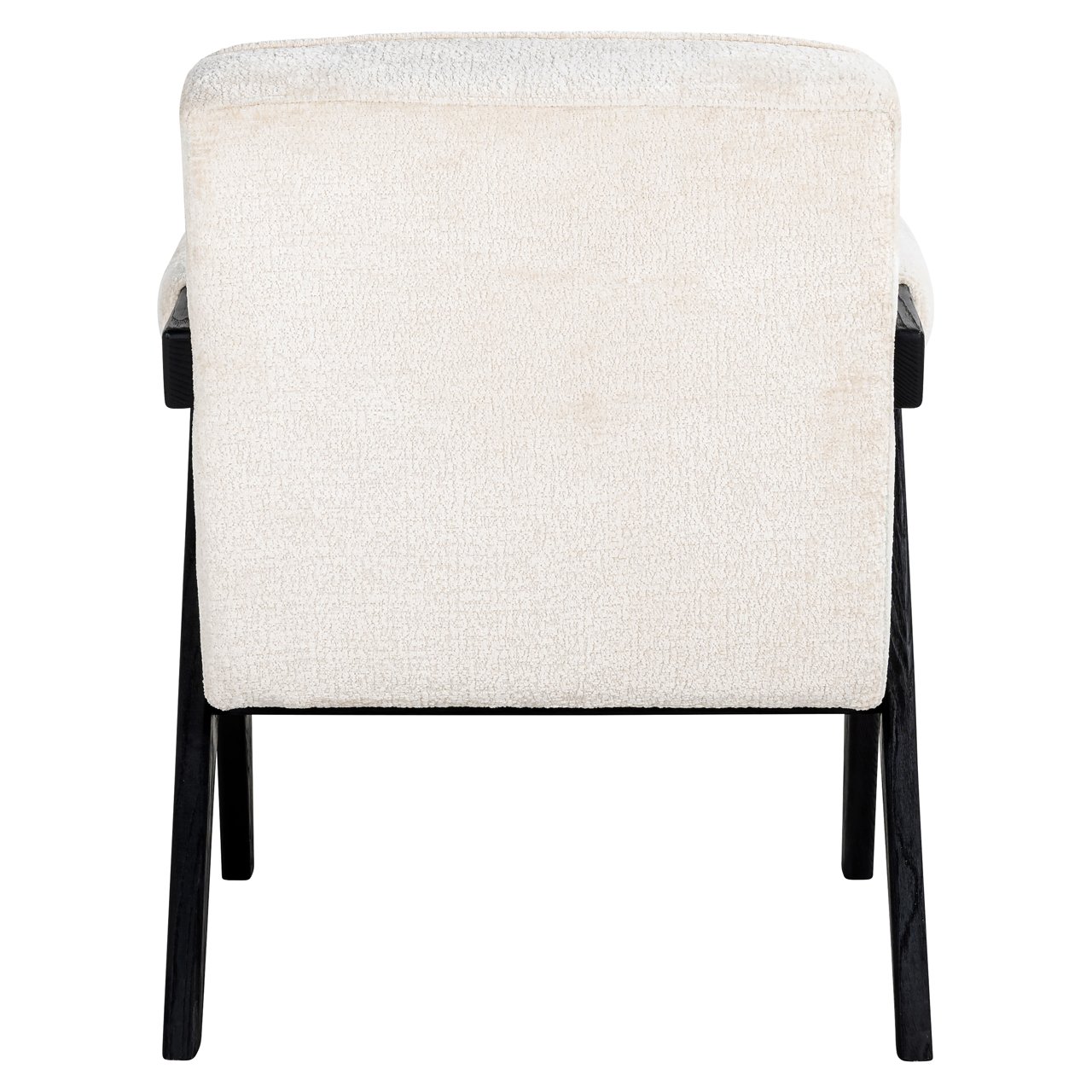 Lounge Stuhl Cooper white chenille