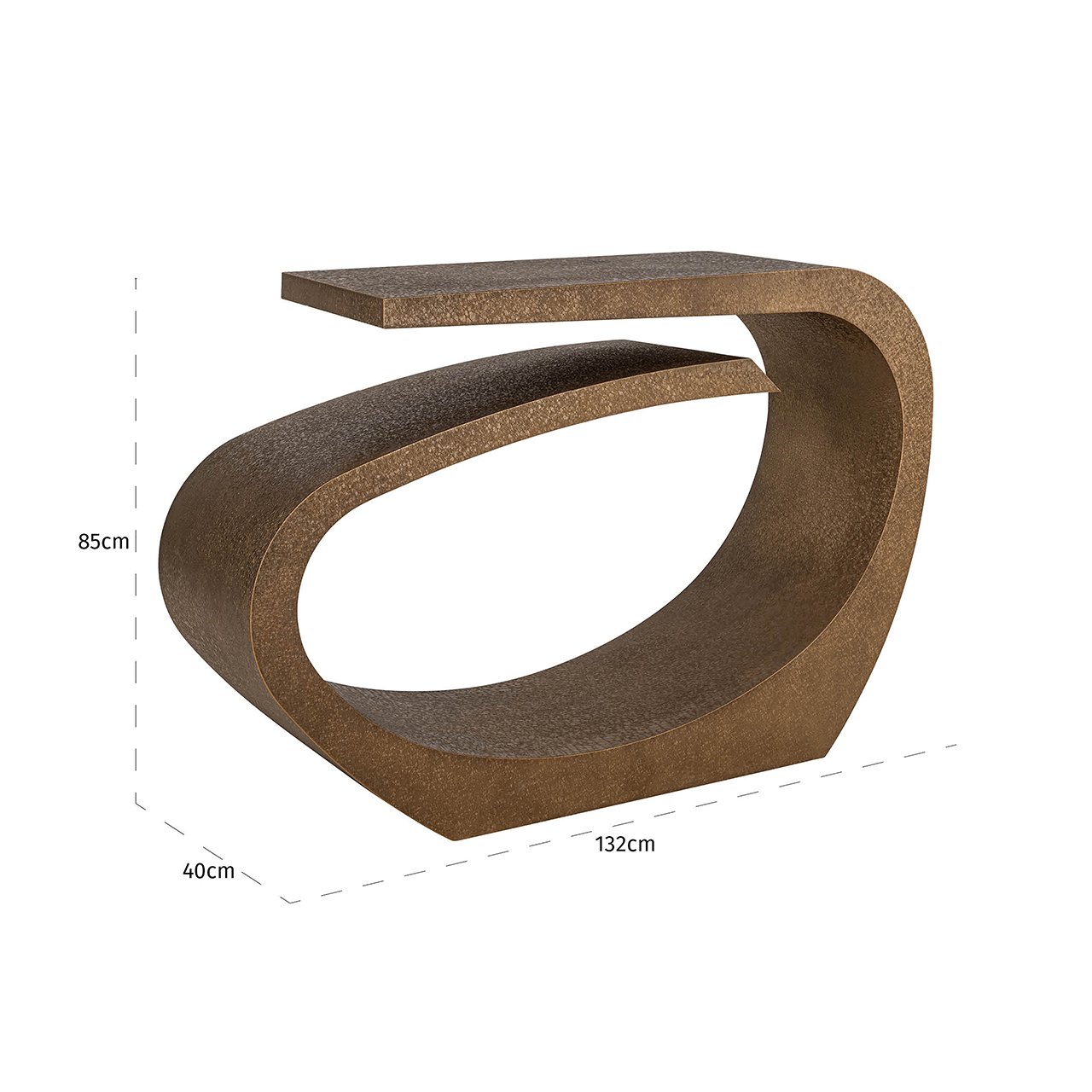 Konsole Alhambra brushed gold