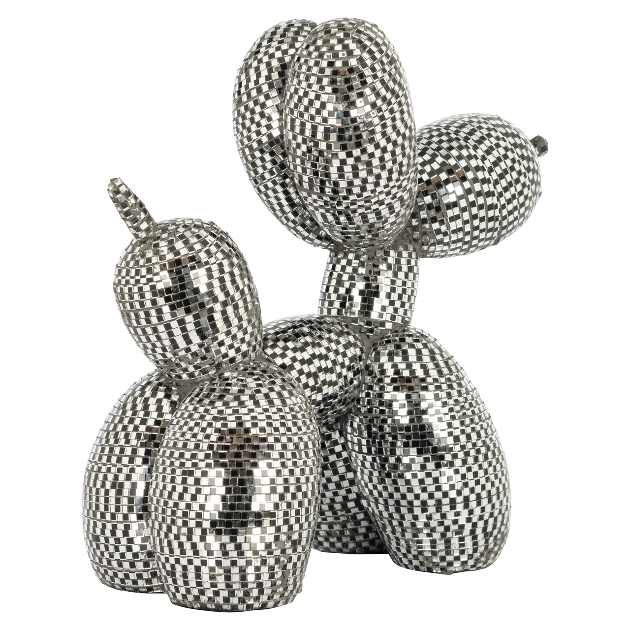 Dekoratives Objekt Dog silver small