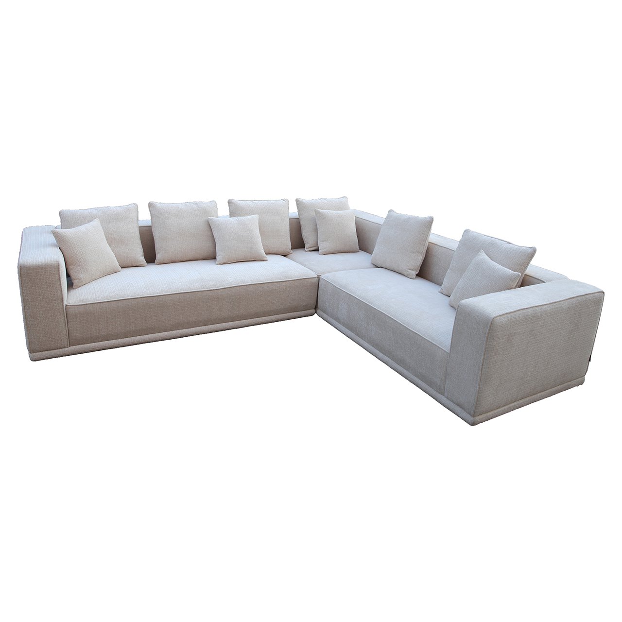 Ecksofa Lusso beige Chenille (Niagara 902 beige)