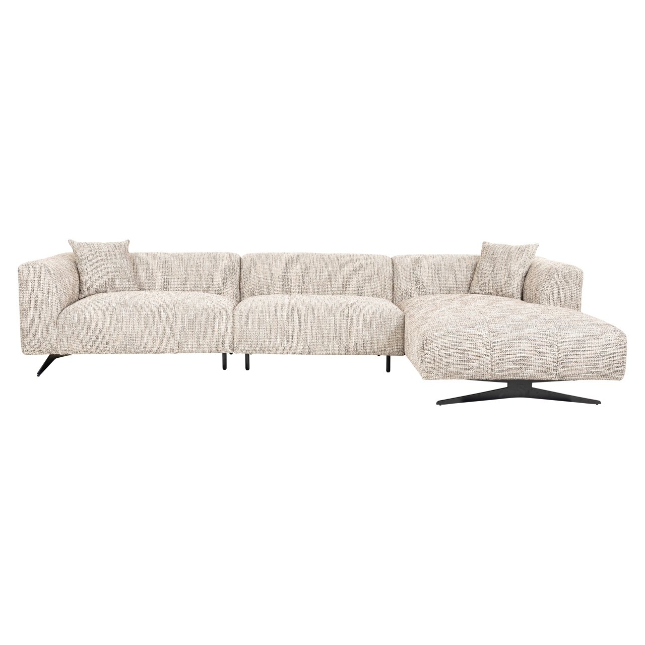 Sofa Hoxton trendy nature 3-seater + lounge right