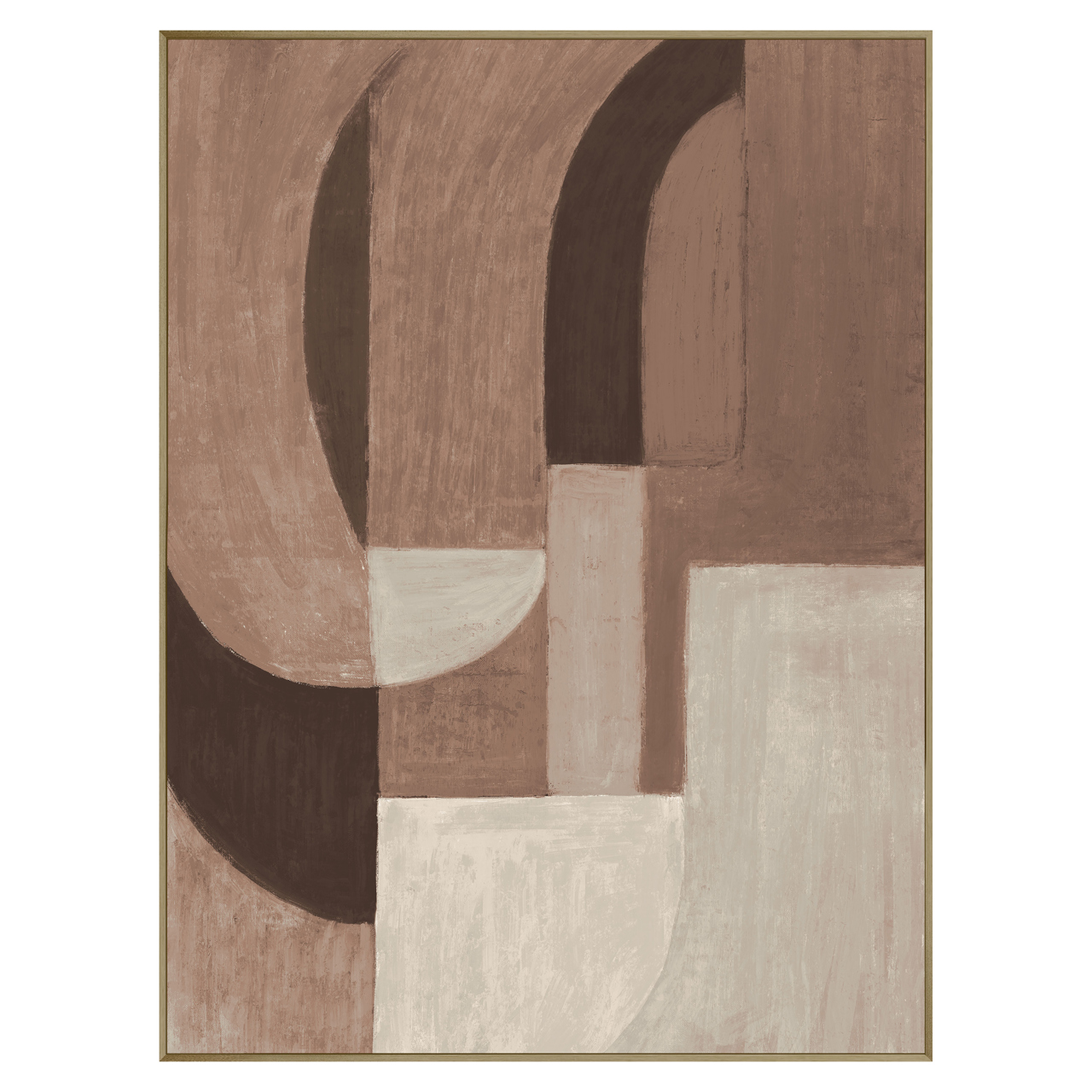 Wandkunst Tatu right brown