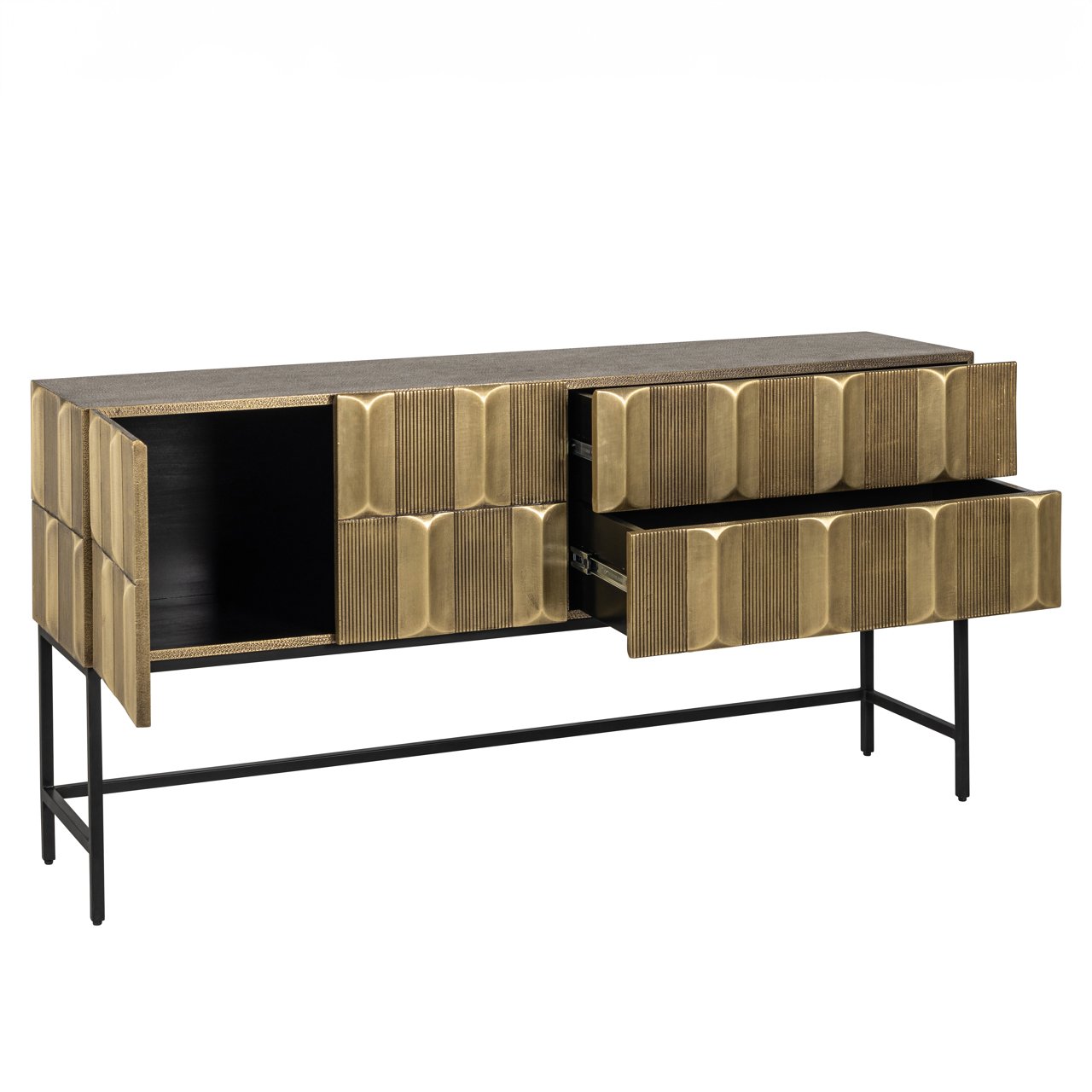 Sideboard Jaxx black/gold  