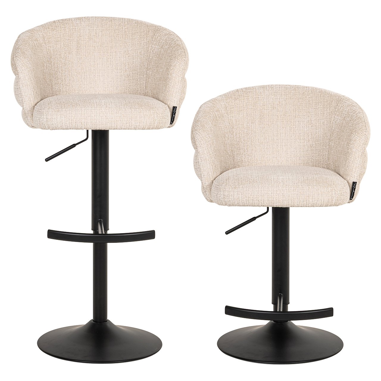 Barhocker Nikki niagara beige swivel fire retardant Barhocker Nikki niagara beige swivel fire retardant