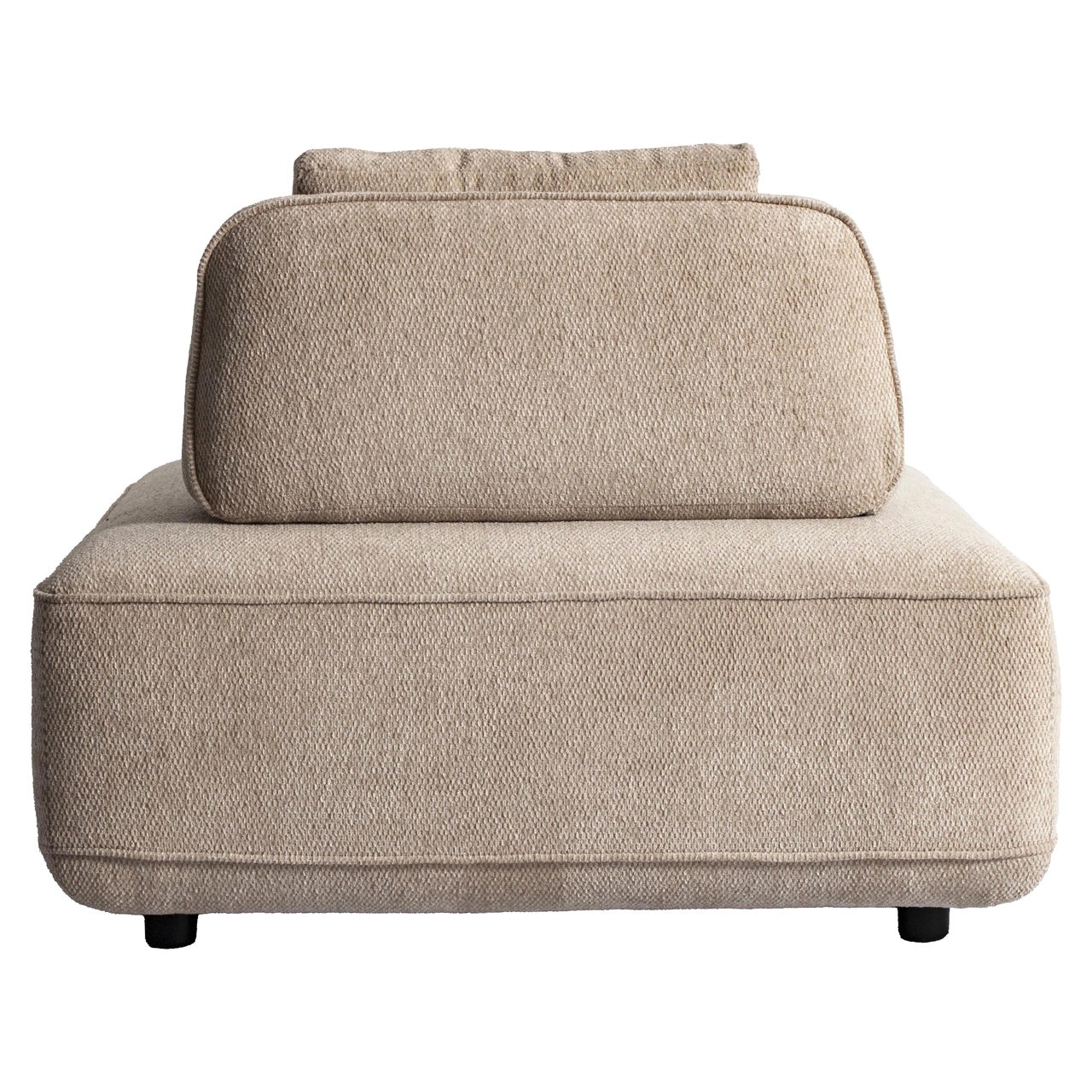 Sofa Tudor natural boldweave 1-seater movable backrest