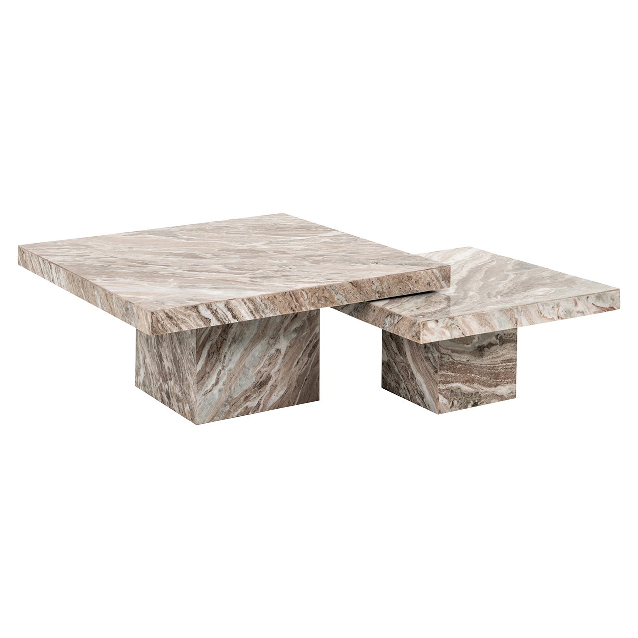 Couchtisch Rashford 2er-Set (Stone)