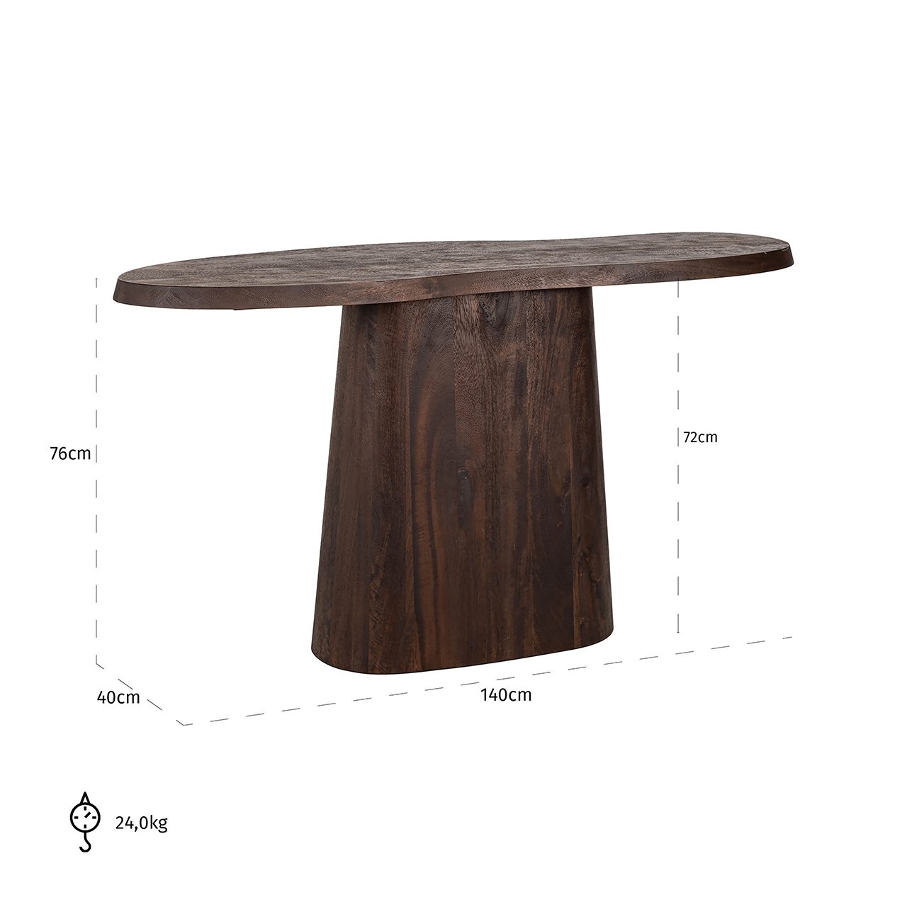 Konsole Odile dark brown