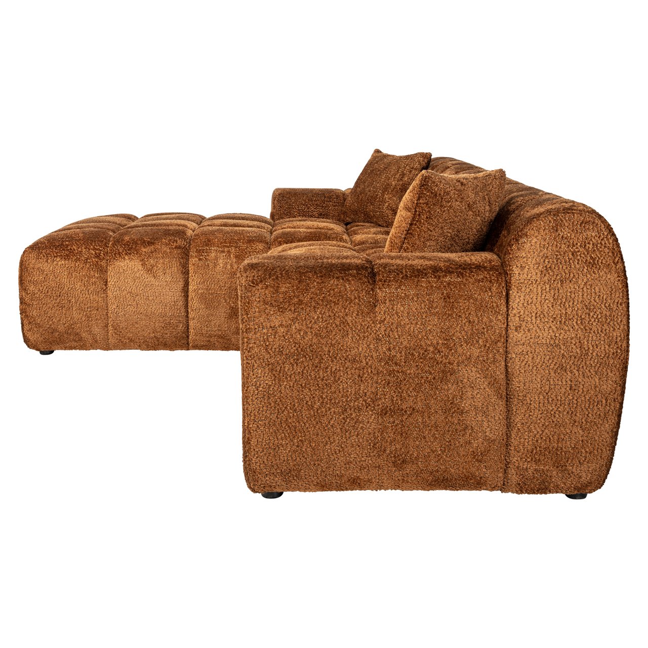 Sofa Cube lovely cinnamon 3-seater + lounge left Sofa Cube lovely cinnamon 3-seater + lounge left