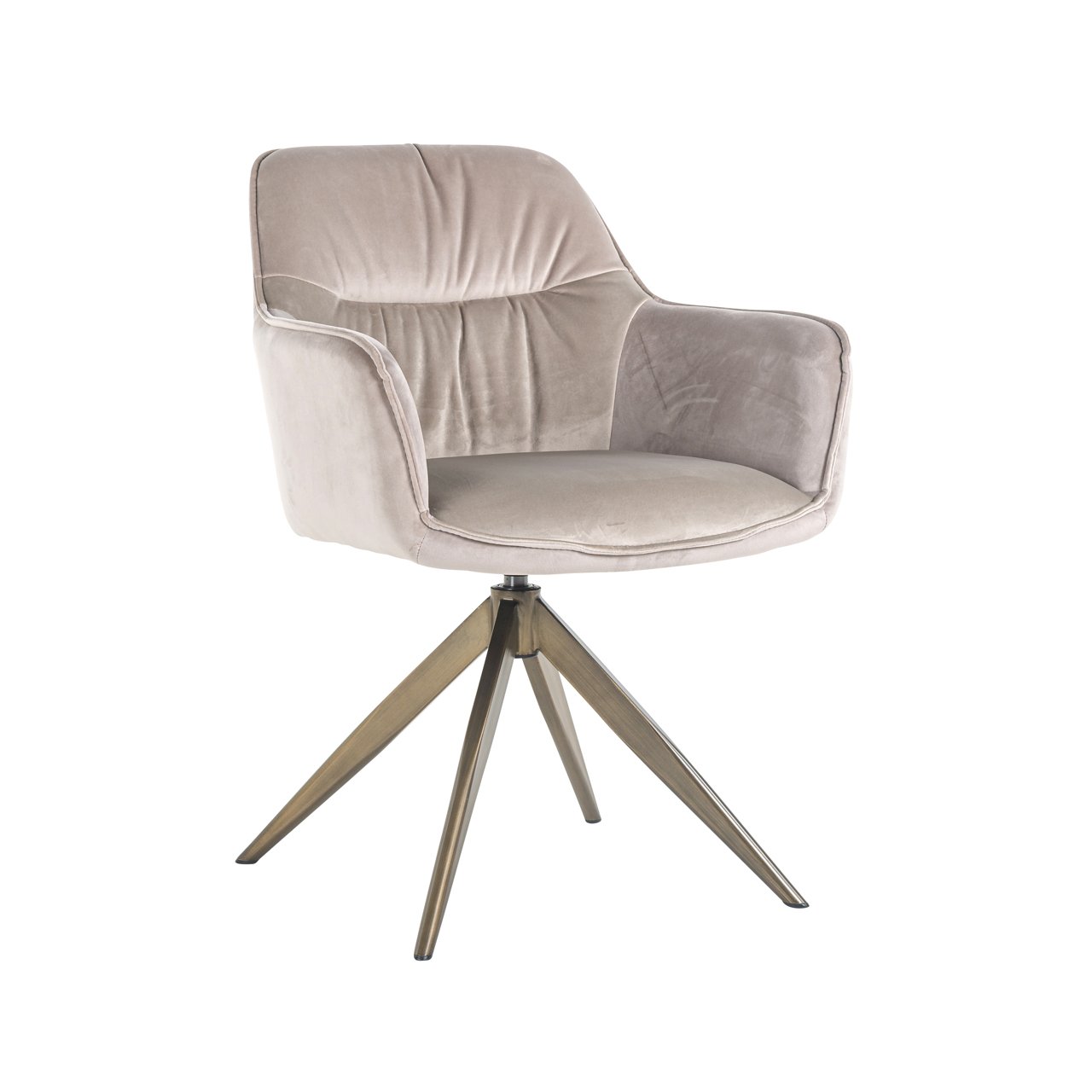 Esszimmerstuhl Aline khaki velvet swivel fire retardant Esszimmerstuhl Aline khaki velvet swivel fire retardant