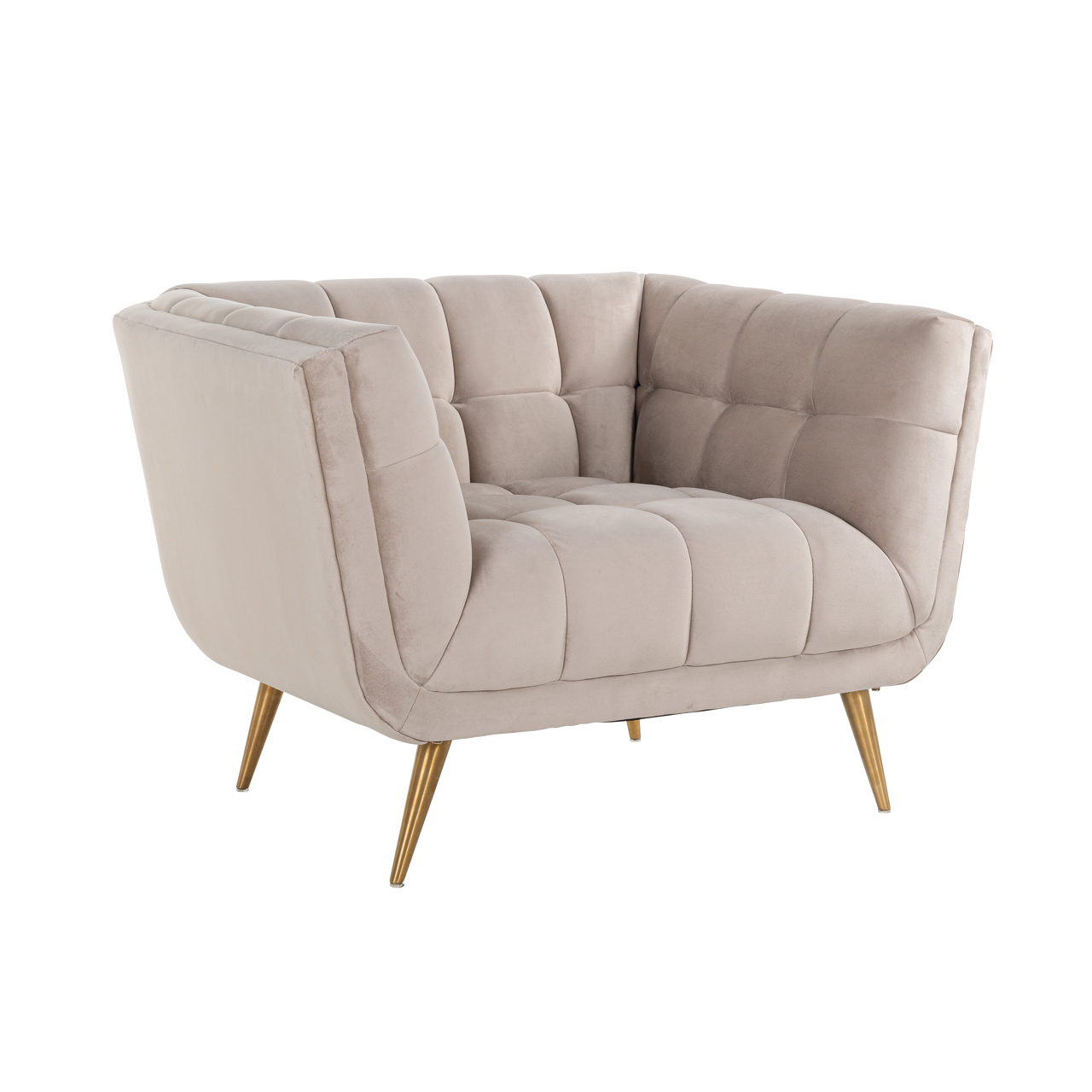 Lounge Stuhl Huxley khaki velvet