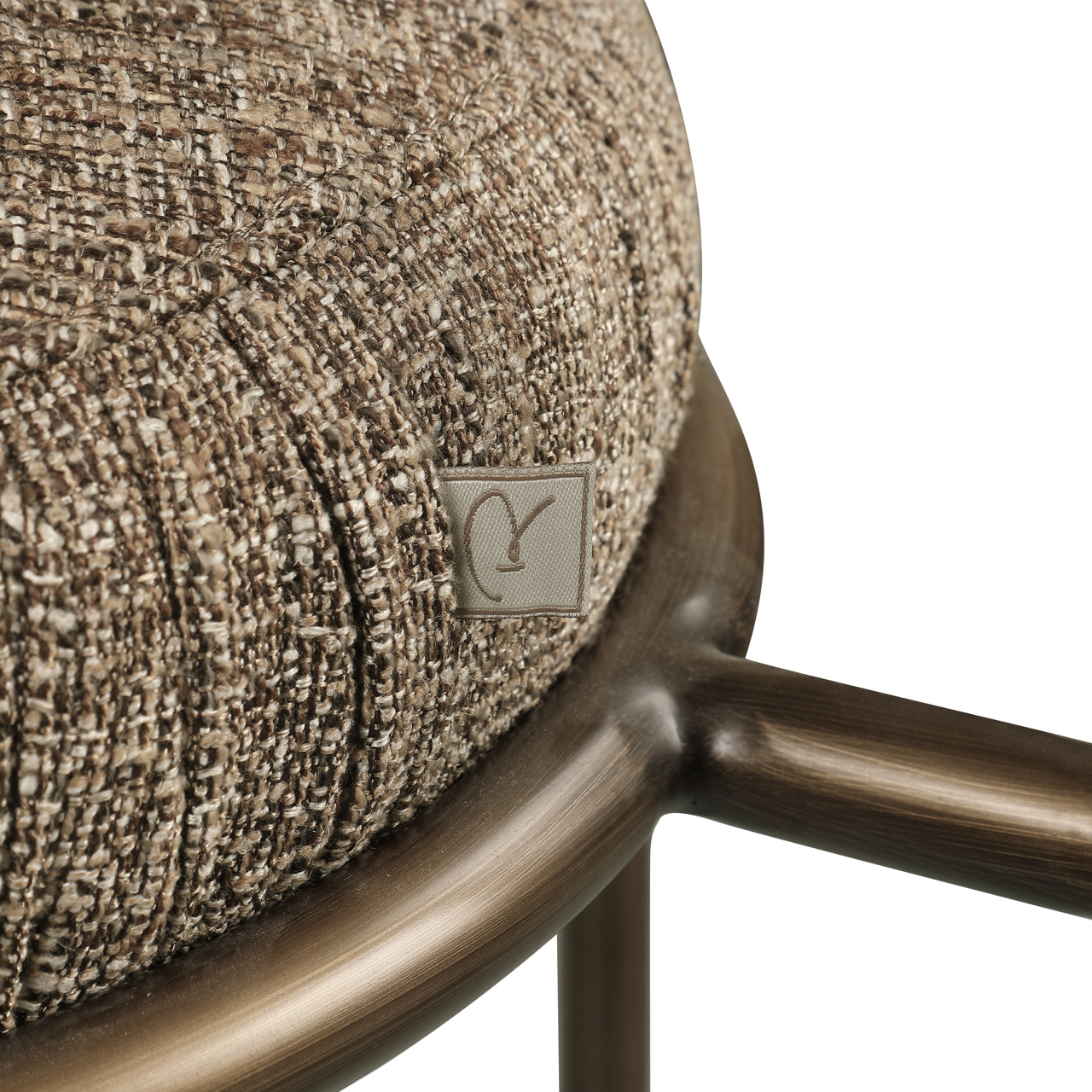 Thekenstuhl Encanto brown tweed