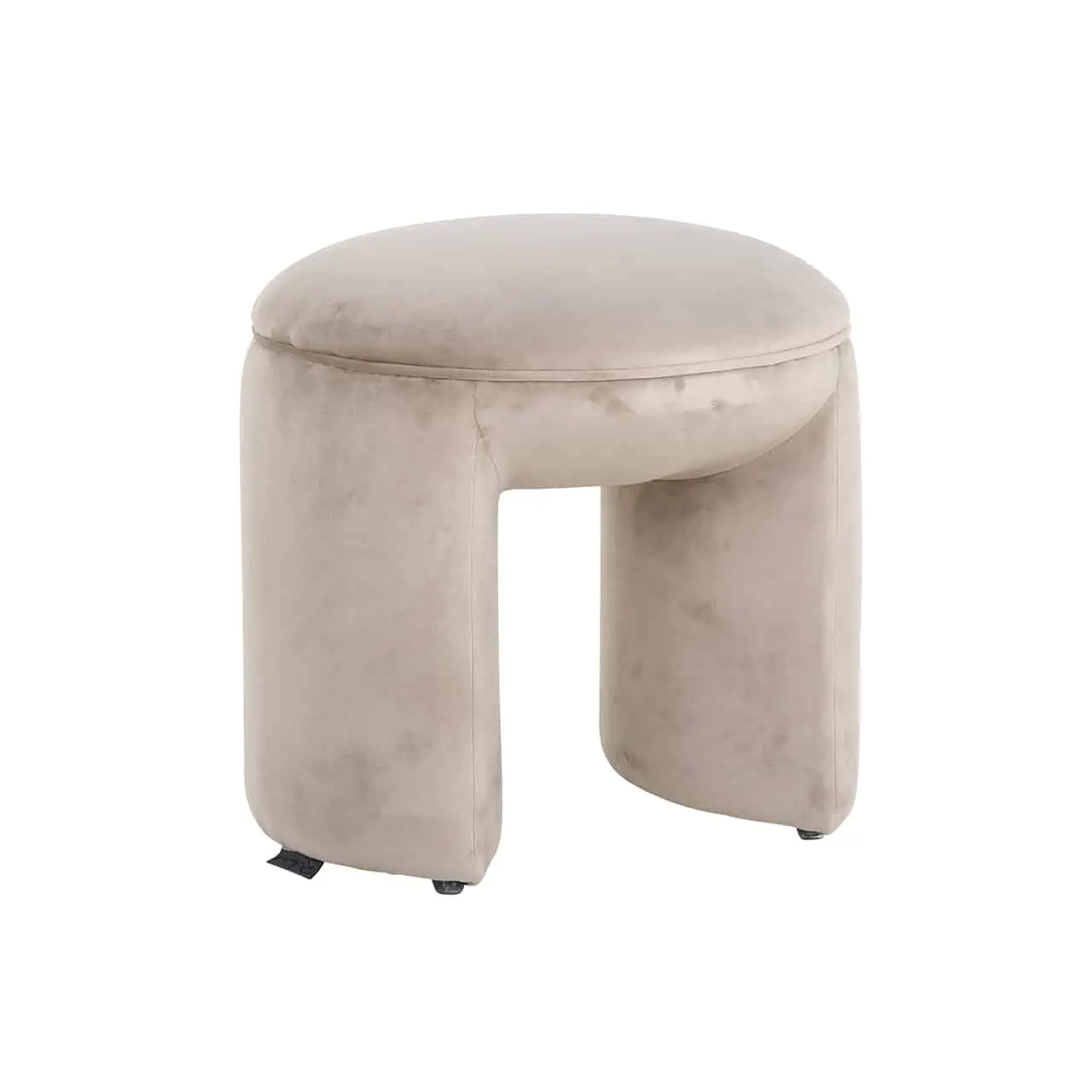 Richmond Fußhocker Fargo khaki Samt (Quartz Khaki )