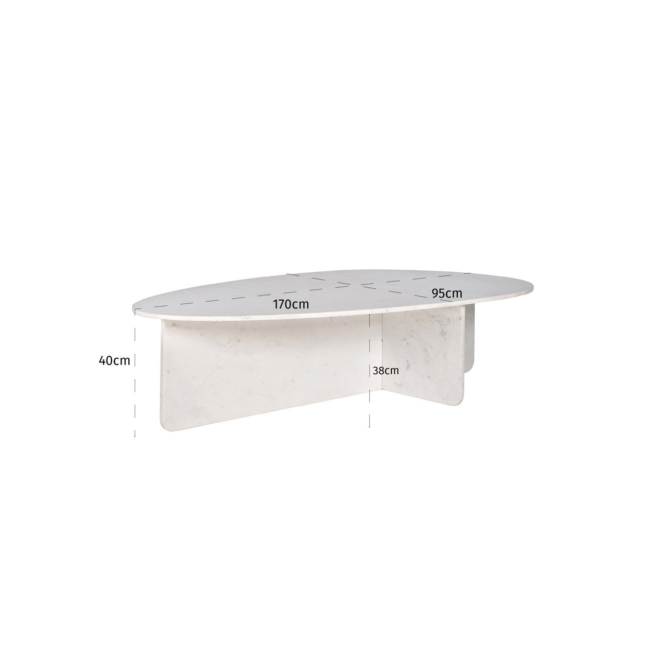 Couchtisch Brandon (White)