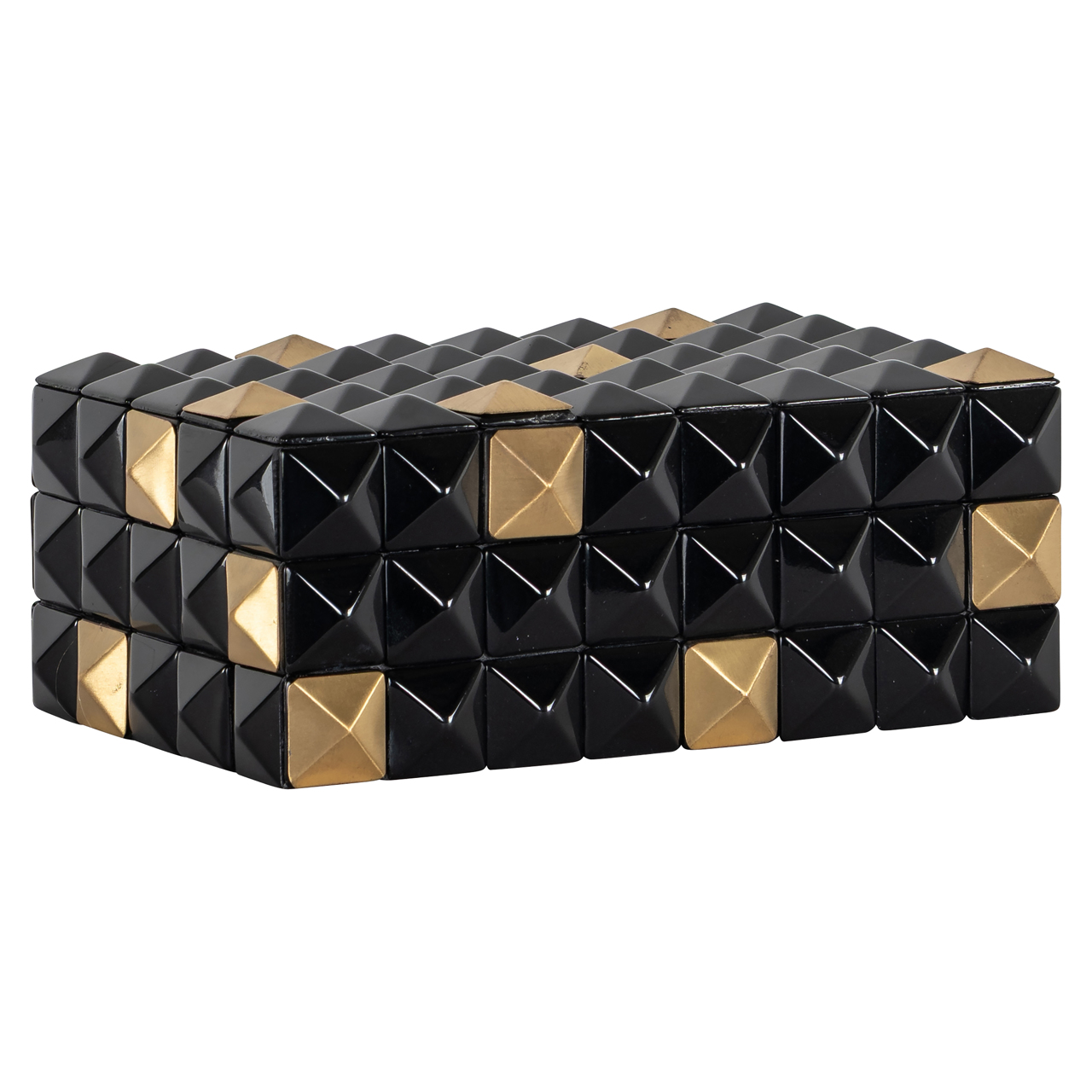 Aufbewahrungsbox Velicia black/gold