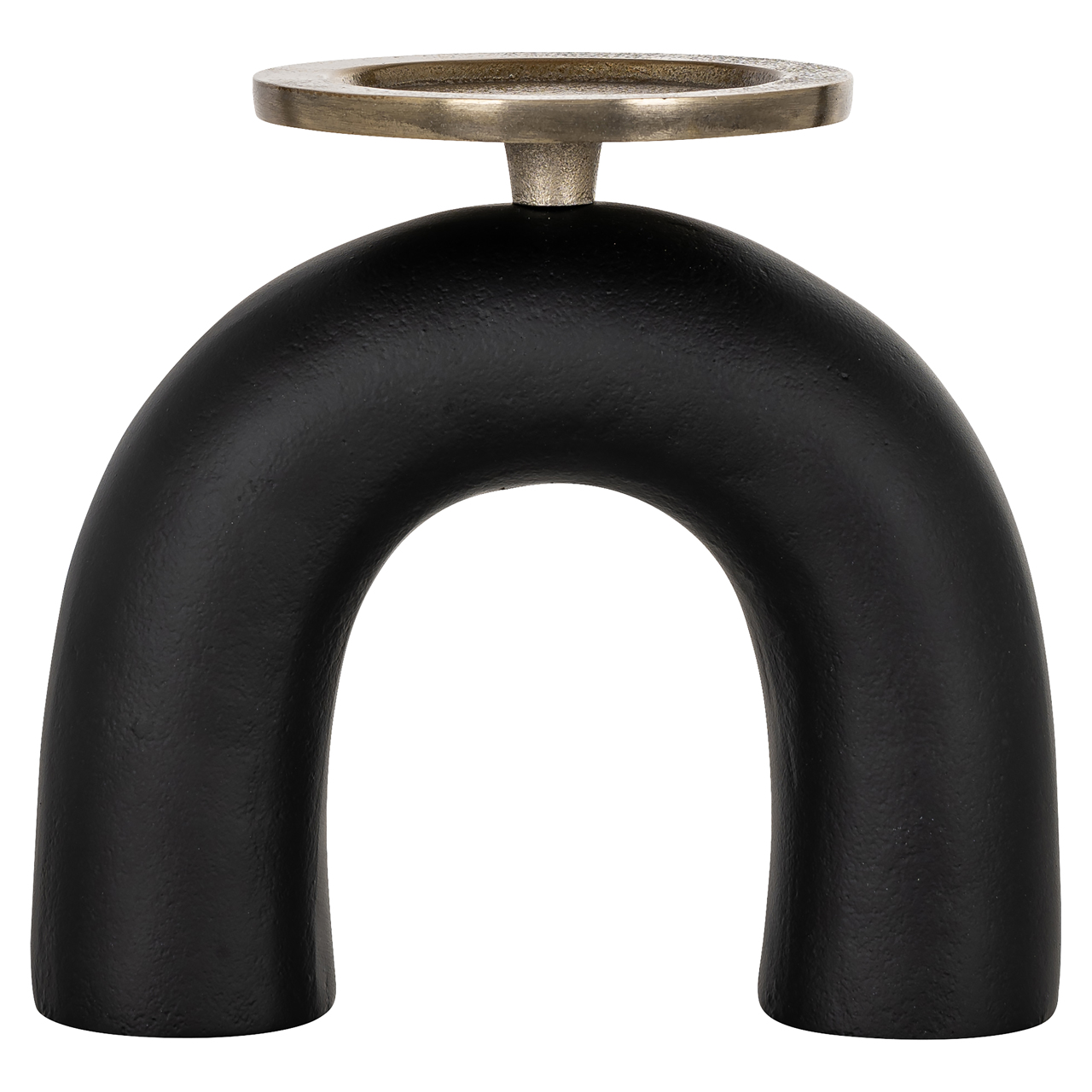 Kerzenhalter Livi black/gold small