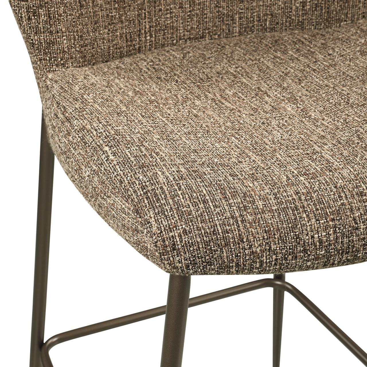 Thekenstuhl Odarby brown tweed fire retardant