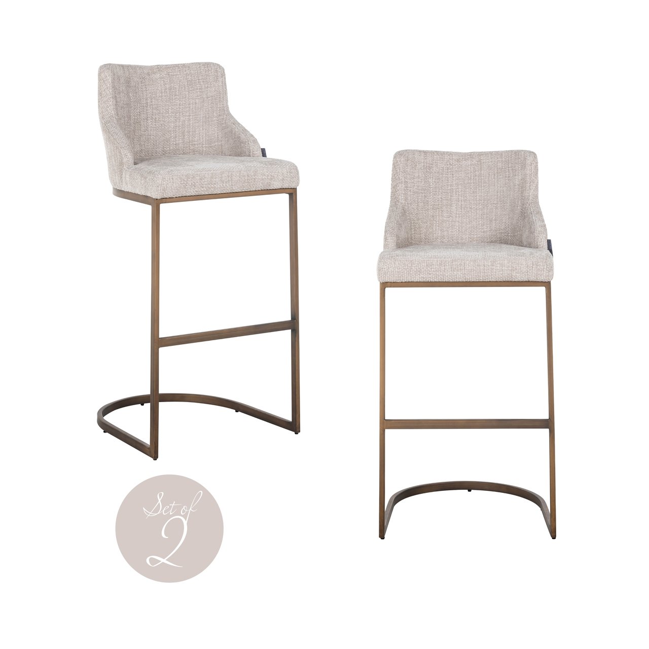 Barhocker Bolton natural renegade (Set of 2) Barhocker Bolton natural renegade (Set of 2)