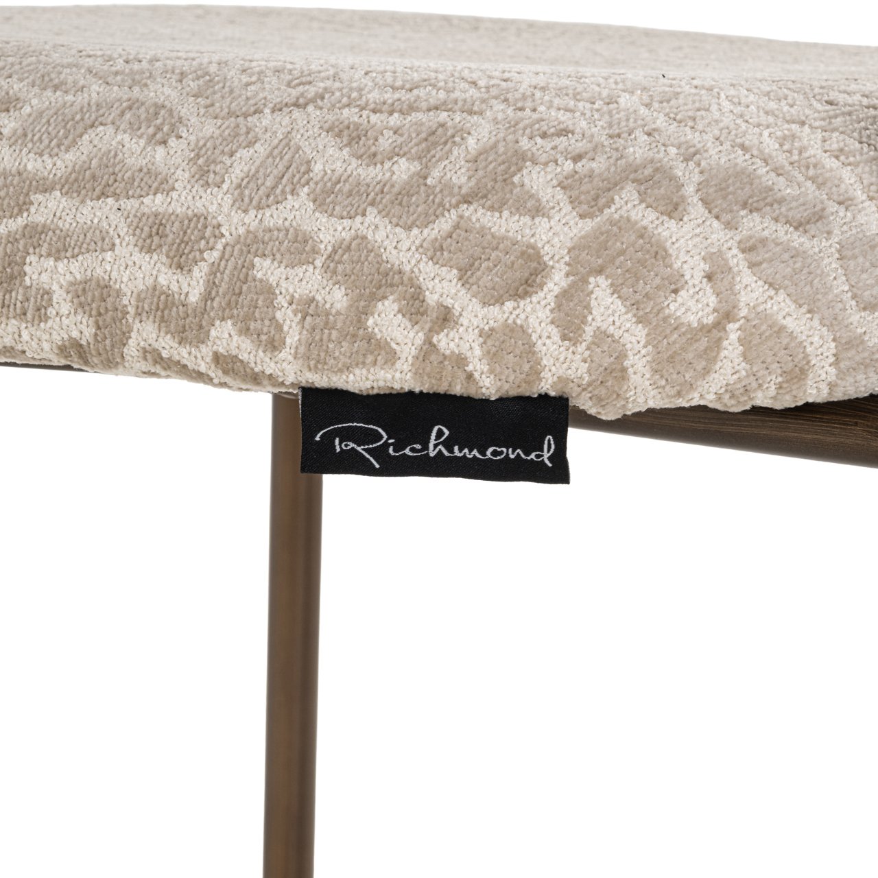 Thekenstuhl Xenia beige leopard fire retardant (Set of 2)